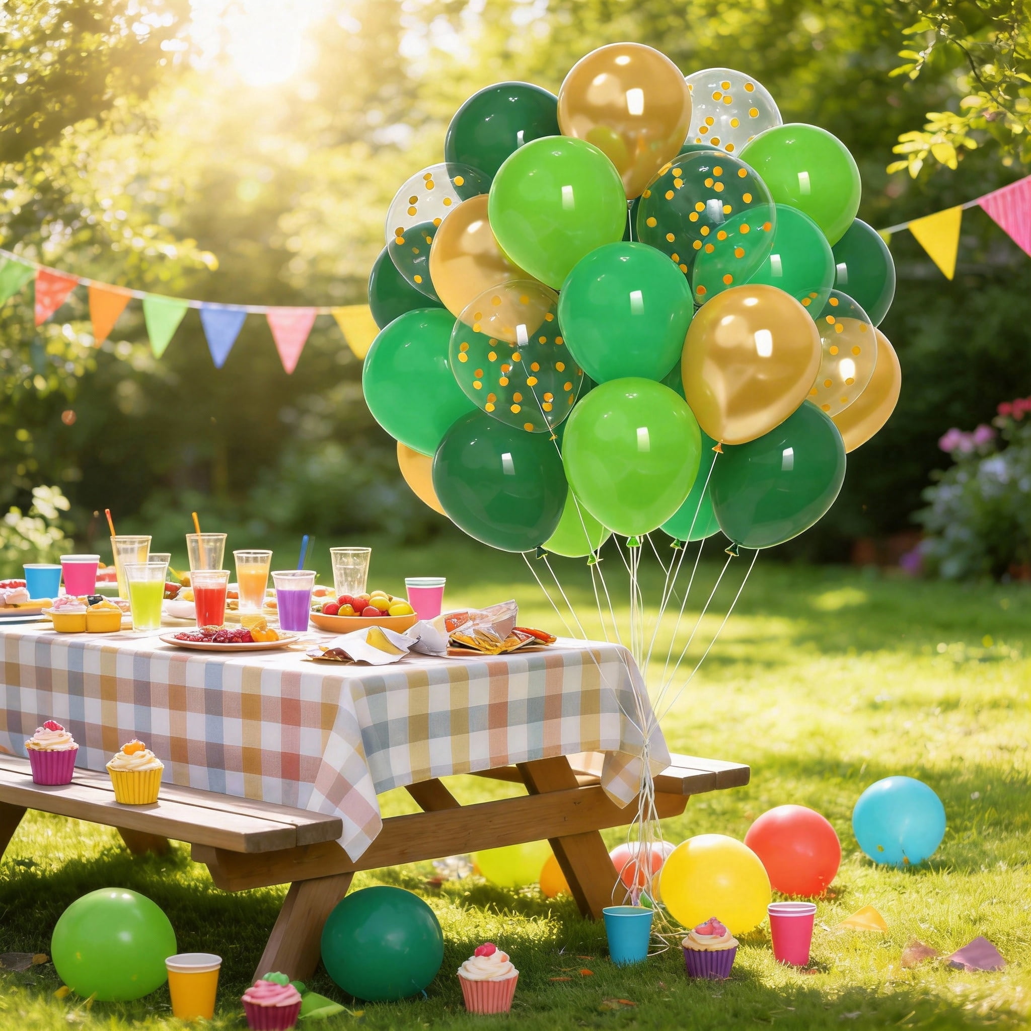 Qiameng Balloon Garland Kit for Party Decorations (Dark Green, Emerald, Gold, 50 Pack, 12 in) lwujb