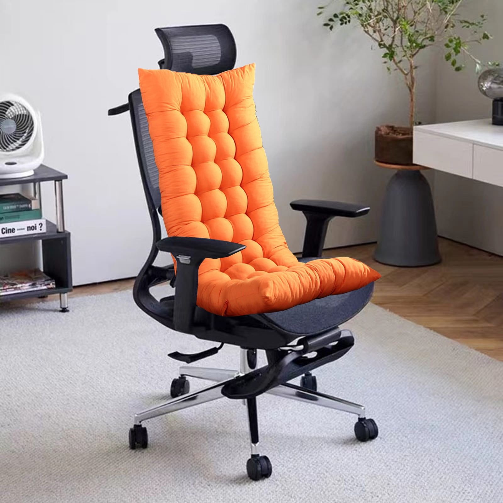 Zenithome Thickened Tufted Floor Seat Cushion for Living Room and Meditation (Orange, 43.3 in) tdtra