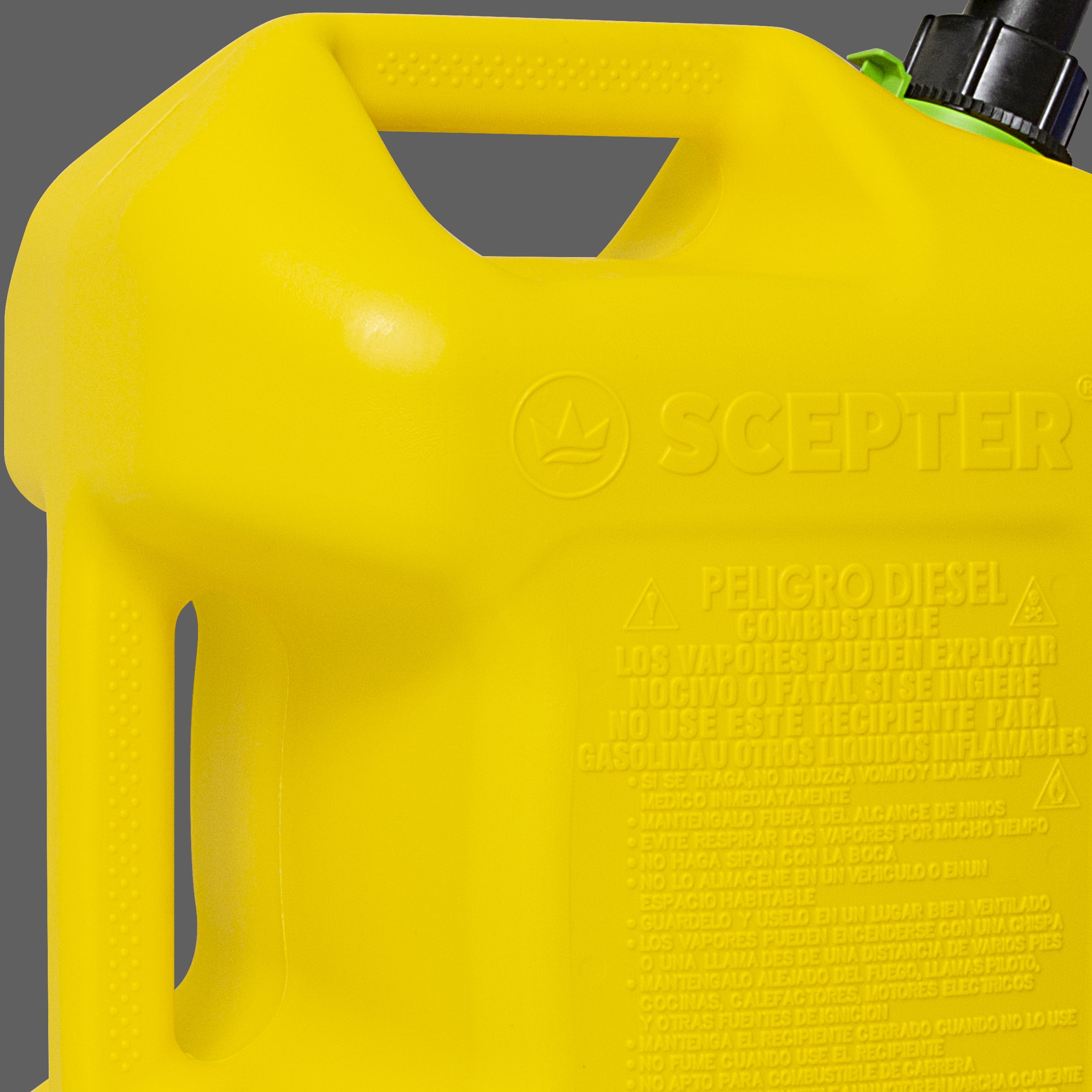 Scepter SmartControl Diesel Fuel Container (Yellow, 5 Gallon) p6hj3