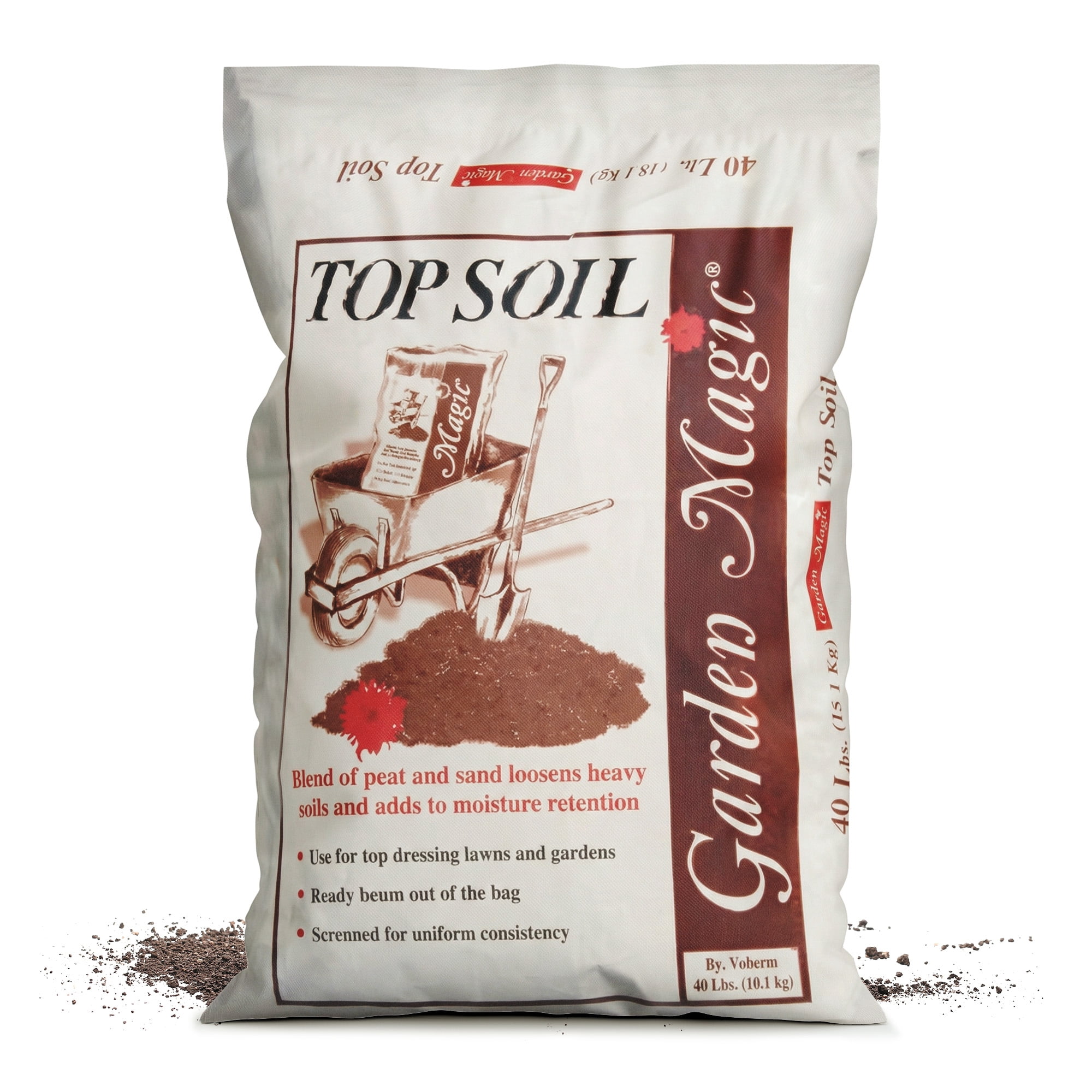 Michigan Peat Garden Magic Organic Planting Potting Soil (Dark Brown, 320 lb) fh75h