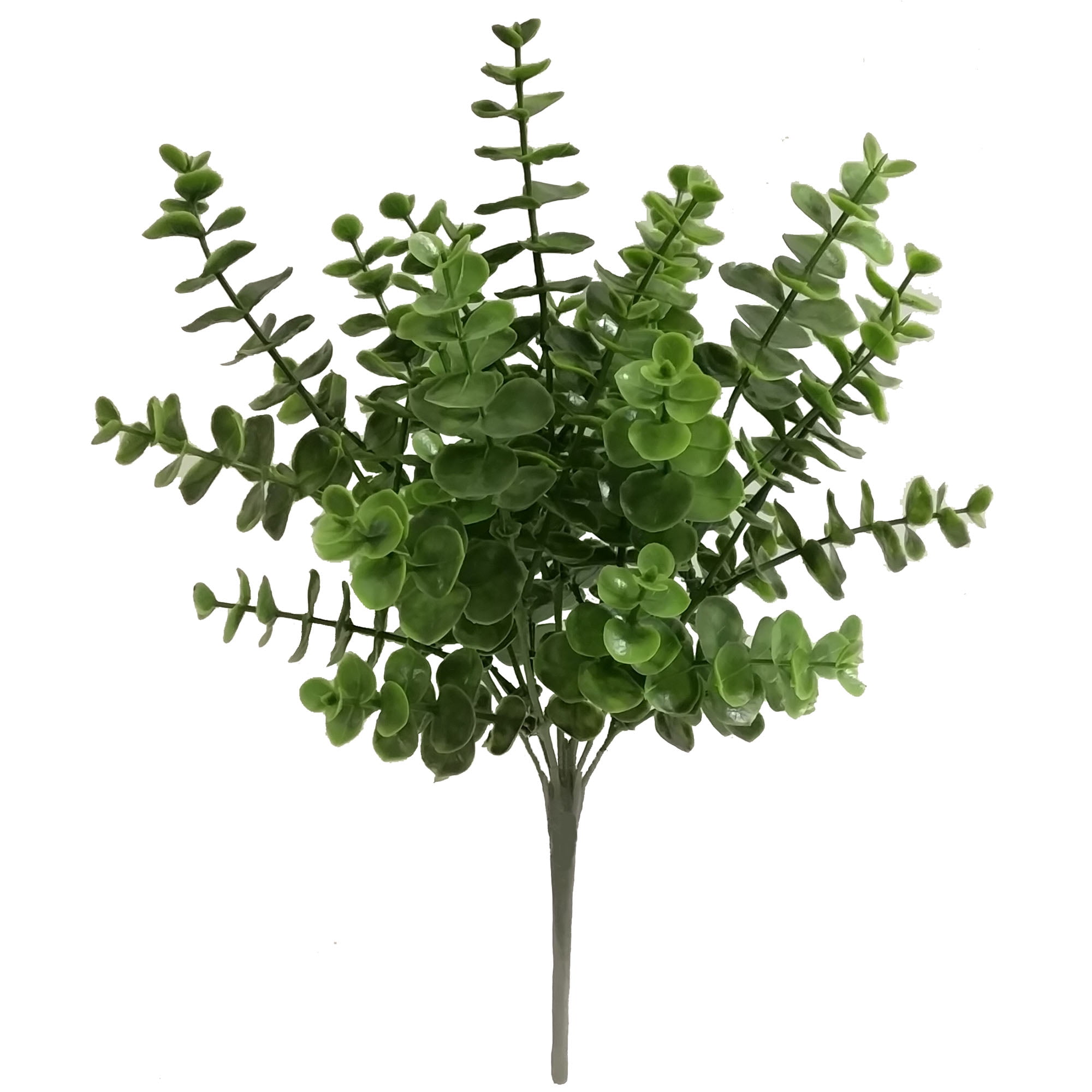 Mainstays Artificial Eucalyptus Flower Bush for Home Decor (Green, 13.5 in) re4y3