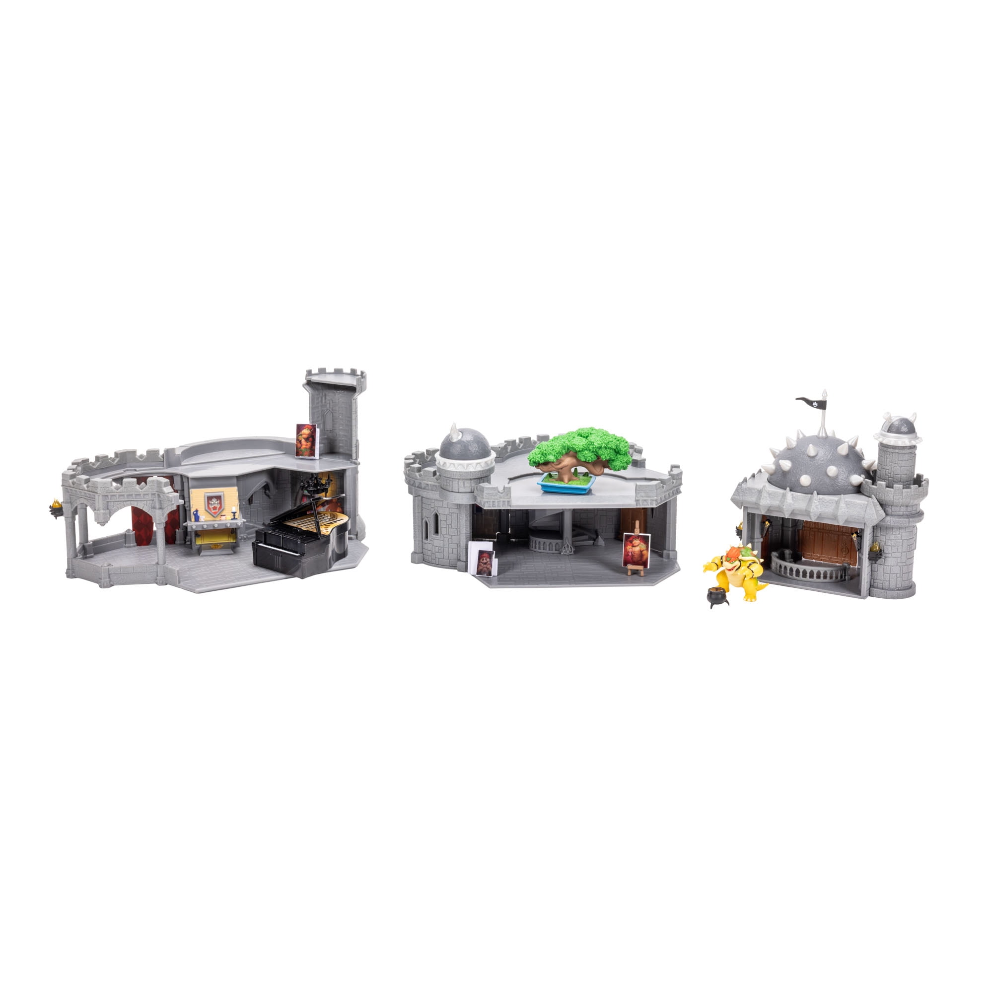 Super Mario Deluxe Bowser Castle Playset with Articulated Figure and Interactive Accessories (12 in) z46tl