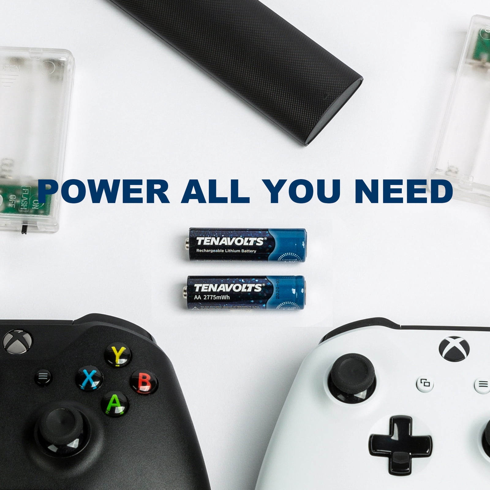 TENAVOLTS AA Rechargeable Lithium Batteries (1.5V Constant Voltage, 4 Pack) 3pa5k