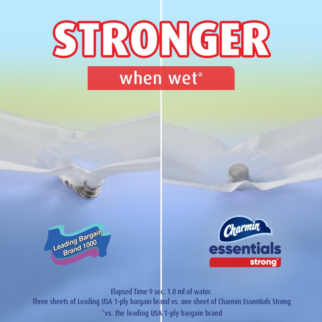 Charmin Essentials Strong Toilet Paper (12 Mega Rolls, 429 Sheets Per Roll) bjtvg
