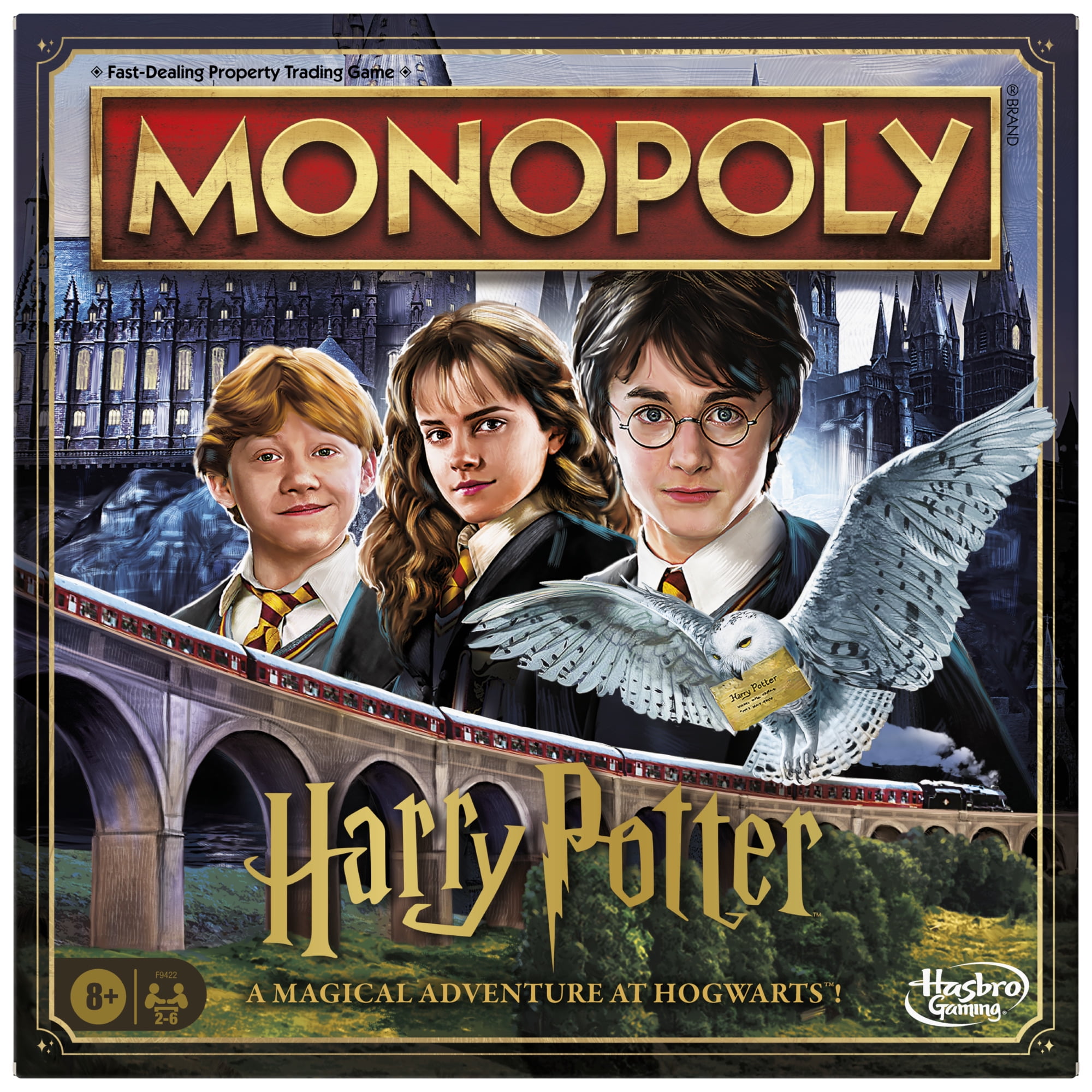 Monopoly Harry Potter Edition Board Game, Wizarding World Themed Strategy Game for Families (1 Set) kim33