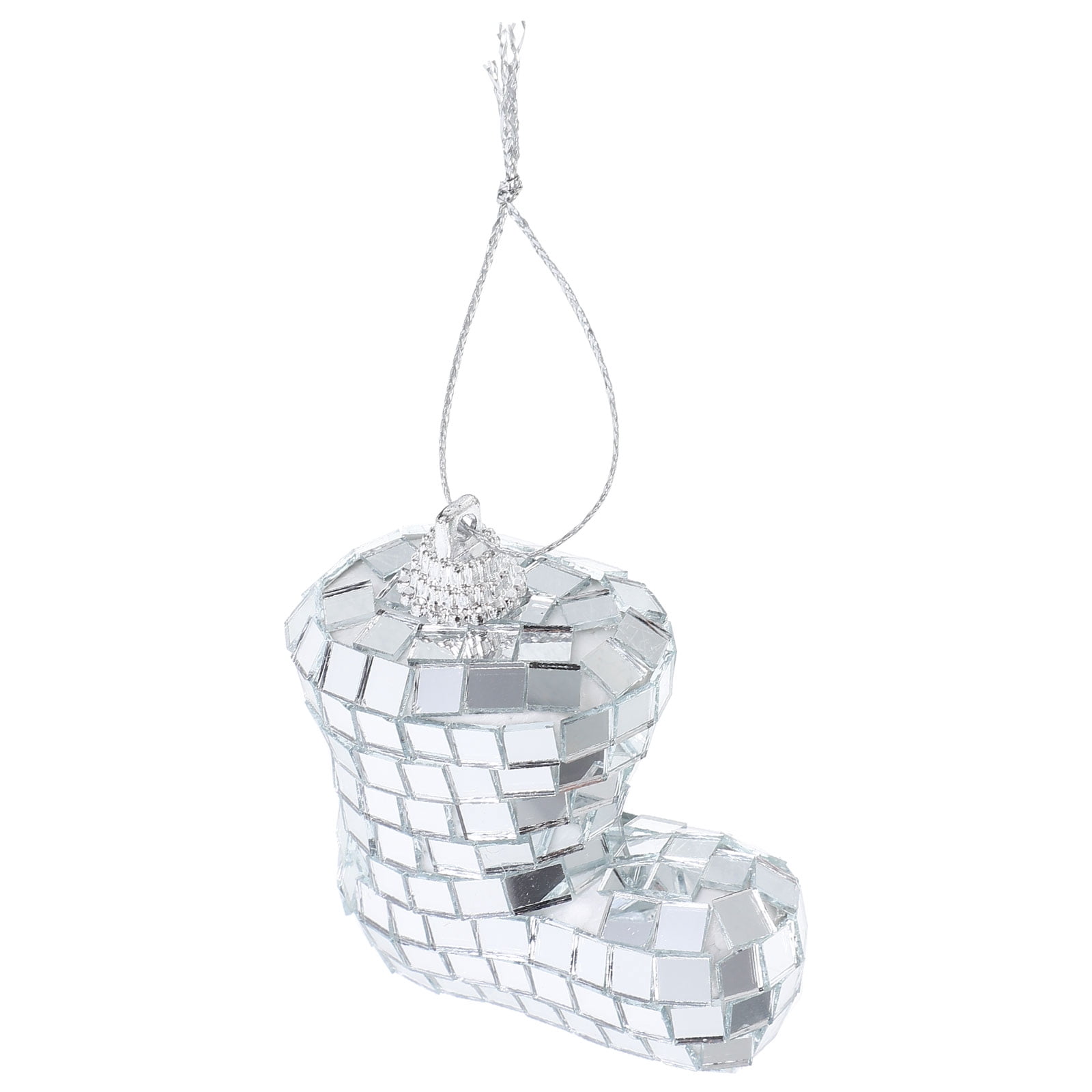 Masteelf Mirror Disco Ball Hanging Pendant Decor for Party and Home (Silver, 6 in) khxts