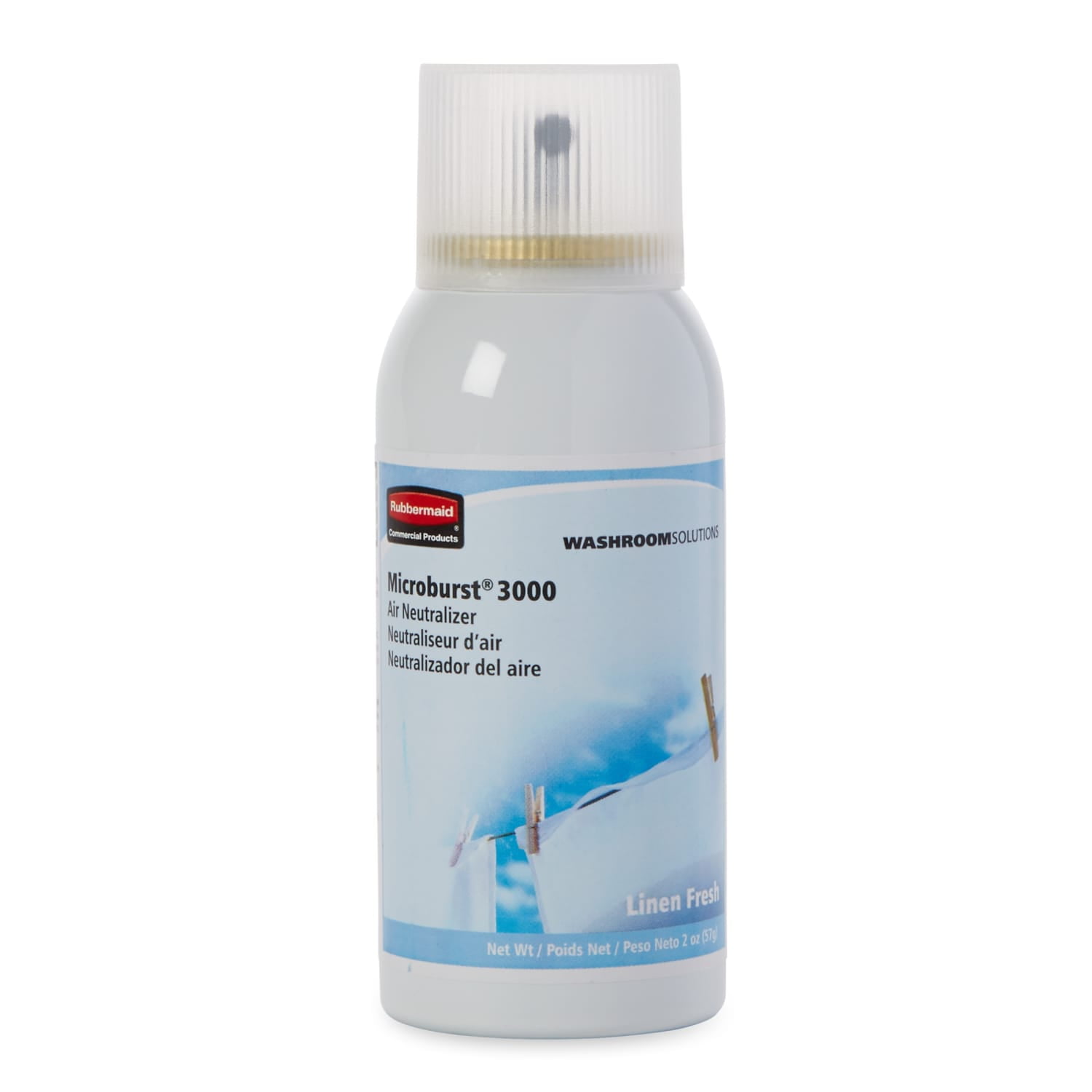 Rubbermaid Commercial Products Microburst 3000 Air Freshener Refill, Linen Fresh (3000 Sprays) 4kted