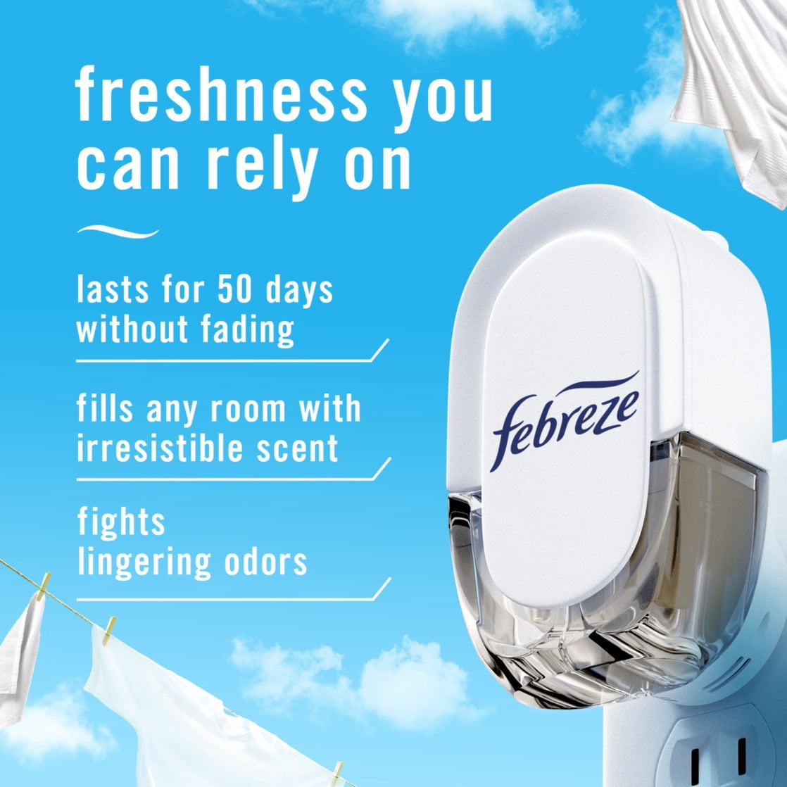 Febreze Fade Defy PLUG Air Freshener Refill, Odor-Fighting Scented Oil, Japanese Cherry Blossom (2 Count) 9zkbn