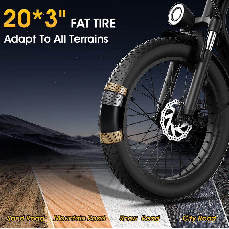 Pamila E3 Electric Dirt Bike, 1000W Mid-Drive Motor, All-Terrain Fat Tire E-Bike (White, 20 in) 5zojb