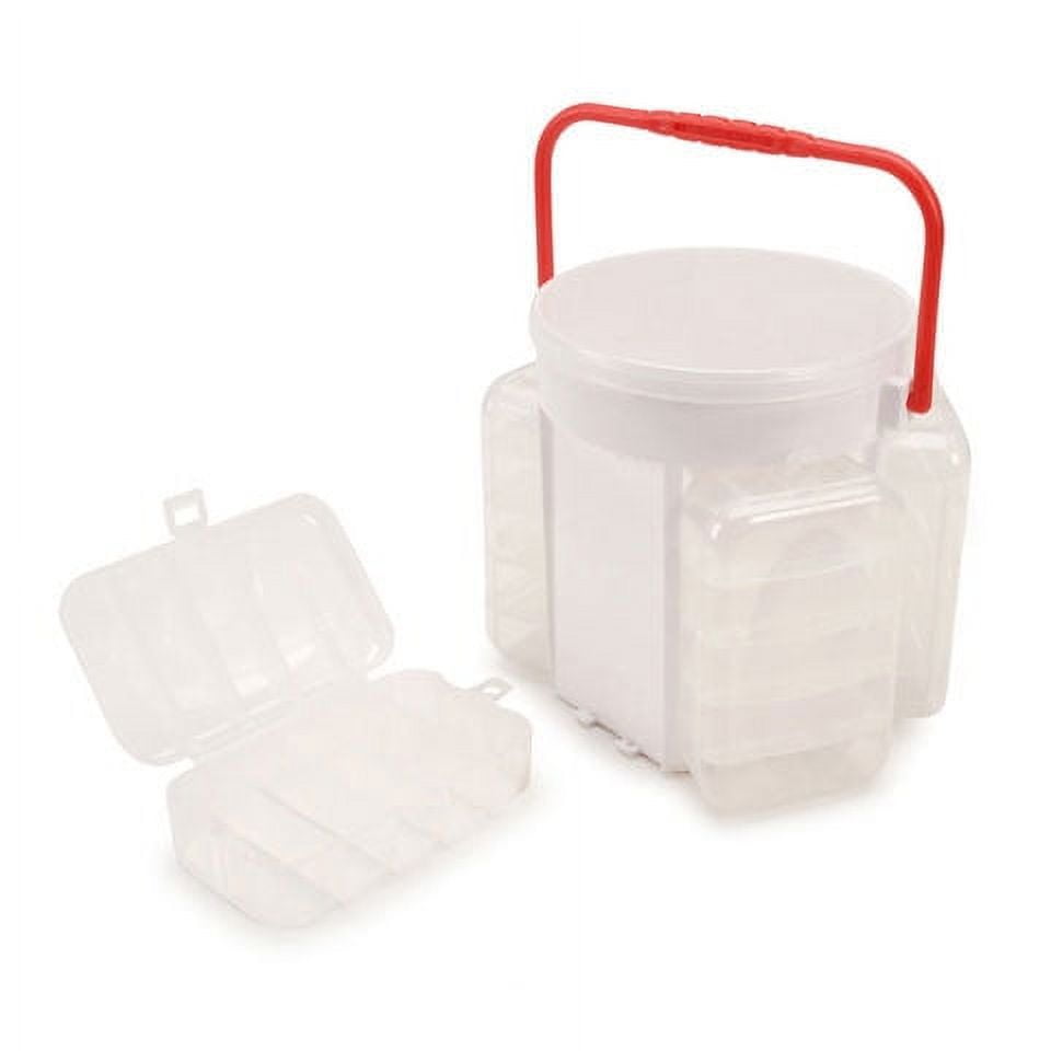 Darice Craft Caddy Organizer Set (Clear, 5-Piece) ohrit