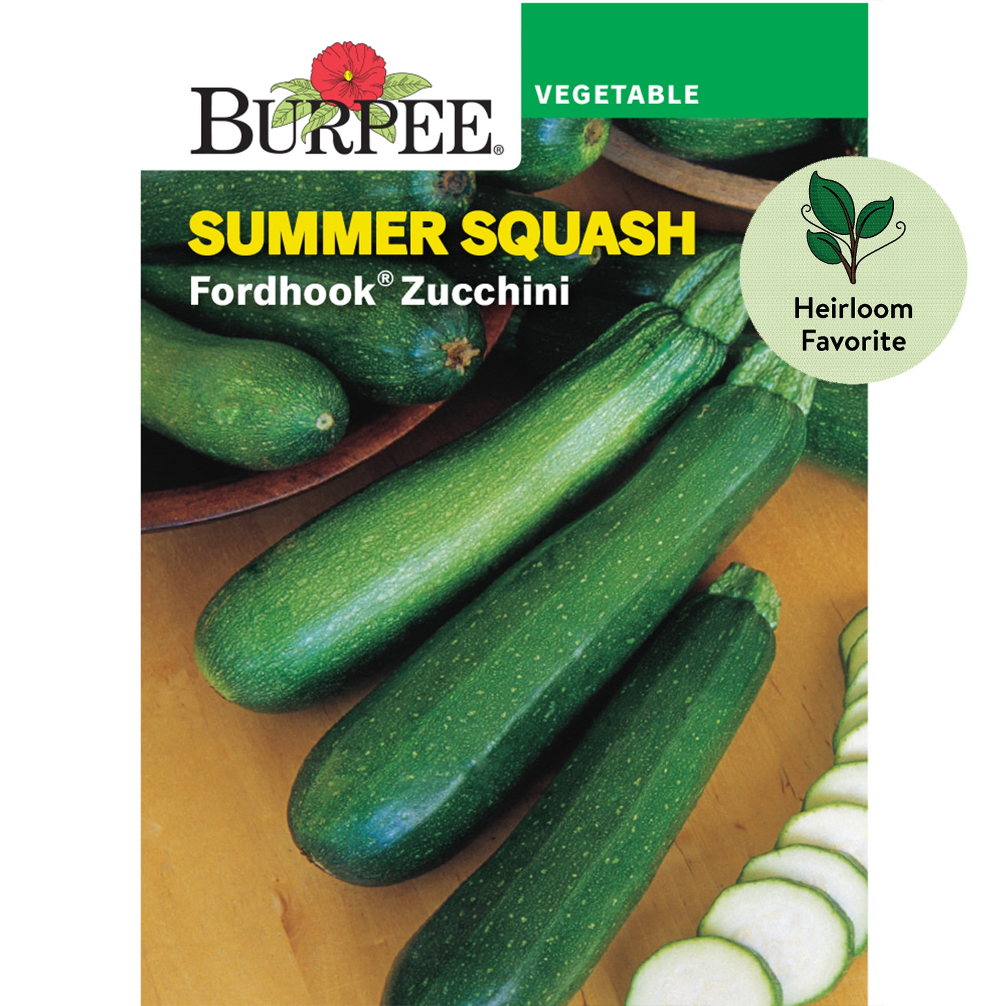 Burpee Fordhook Zucchini Summer Squash Heirloom Vegetable Seeds (1-Pack) e87c7
