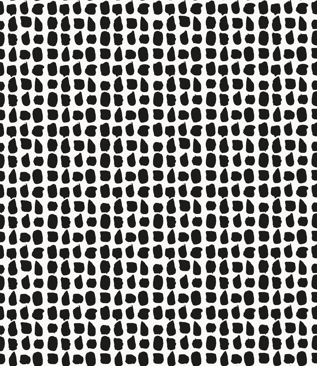 Mainstays Peel and Stick Wallpaper, Modern Black and White Spots Pattern (13.35 sq ft) skulw