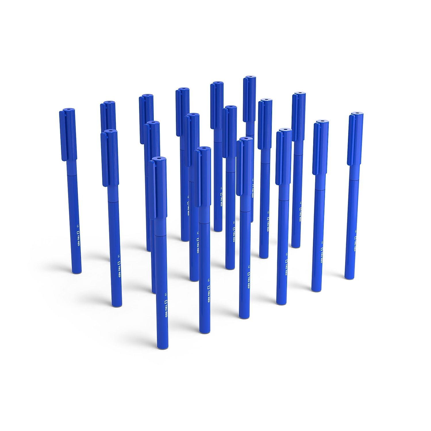 TRU RED Ballpoint Pens Medium Point 1.0mm Smooth Writing (Blue, 60-Pack) rnlno
