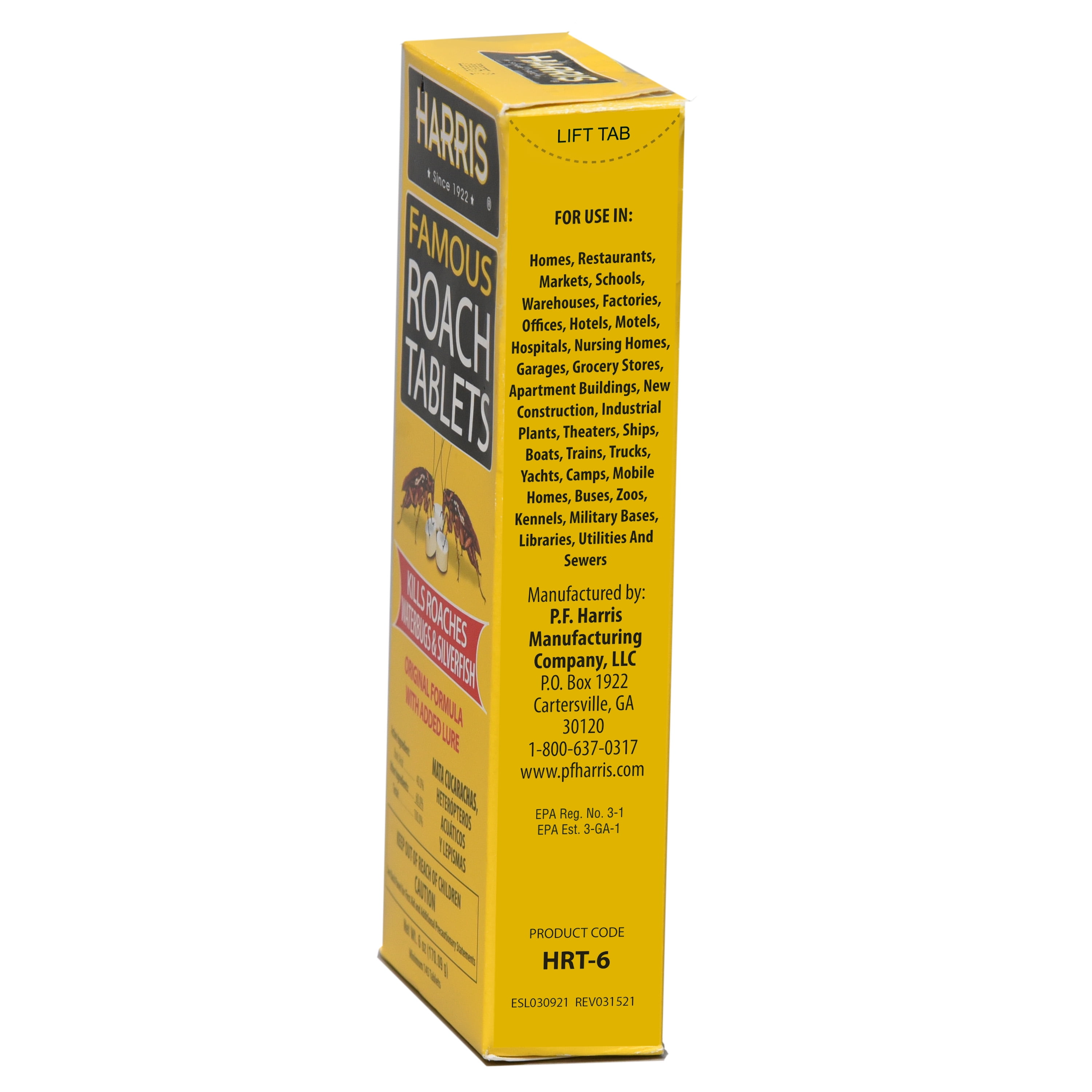 Harris Roach & Silverfish Killer Tablets, Long-Lasting Pest Control Treatment (6 oz) y4r2c