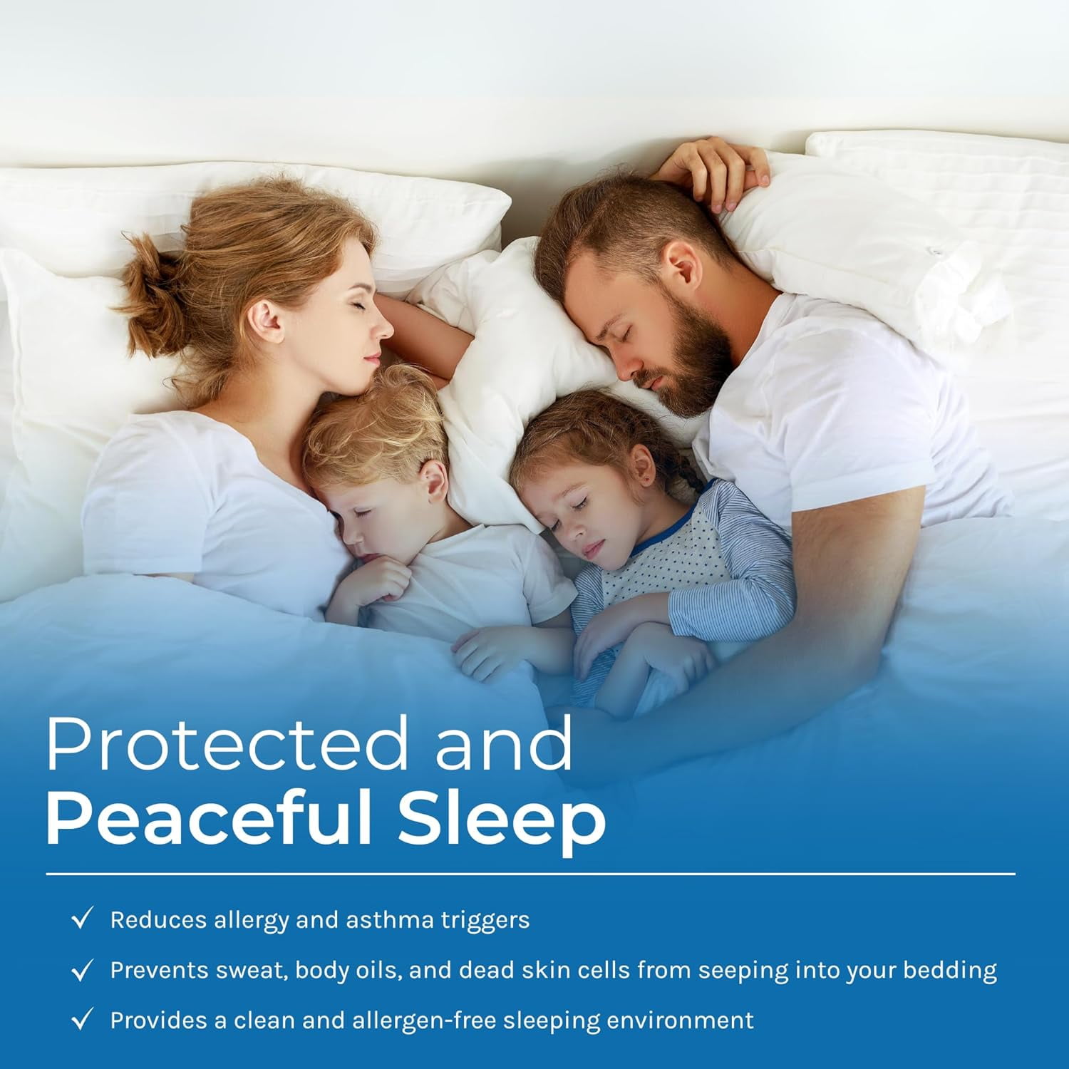 Hygea Natural Bed Bug Pillow Protector Cover Waterproof Breathable (White, Standard, 2 Pack) dssa6
