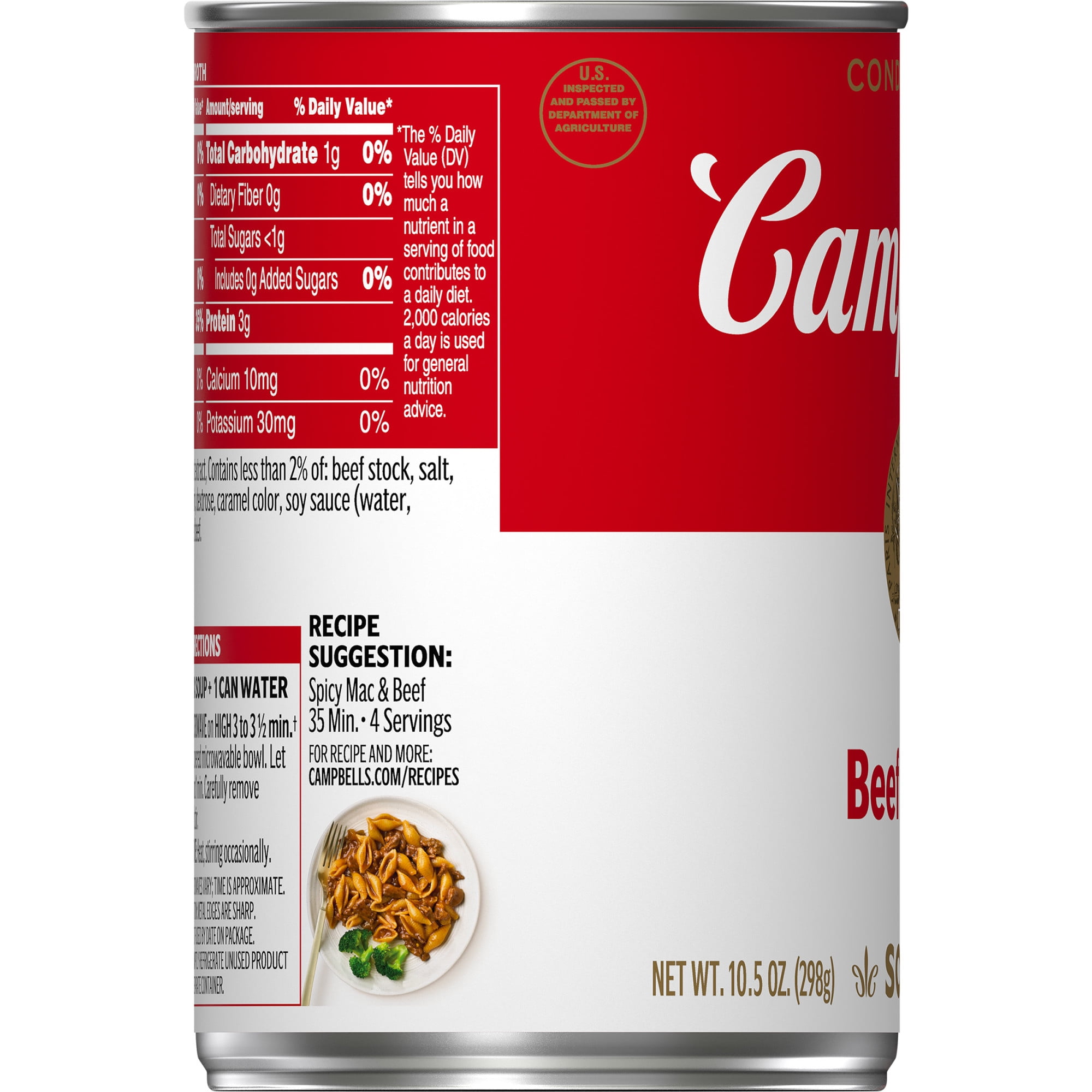 Campbell's Condensed Beef Broth, Savory Cooking Ingredient (10.5 oz) mf8fd