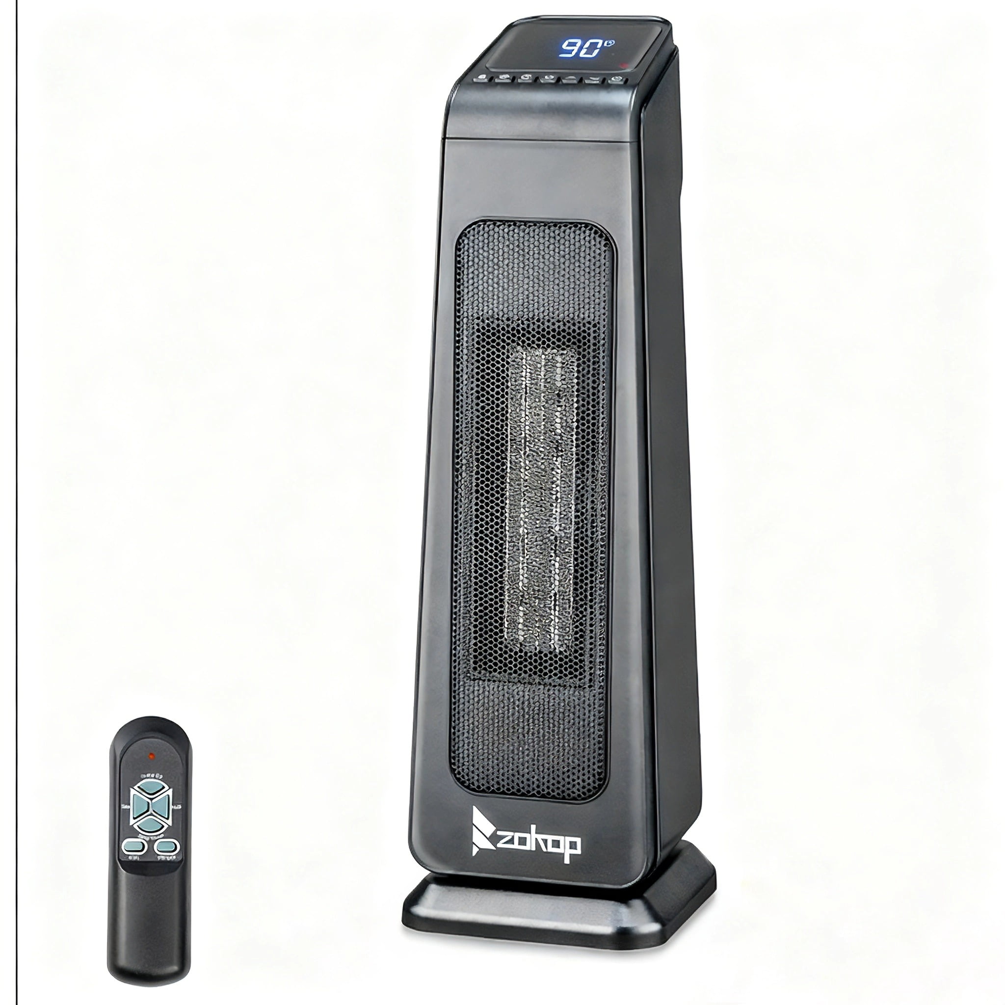 Ktaxon 23 in Portable Electric Space Heater with Remote Control and 70 Degree Oscillation (Black) 8rclh