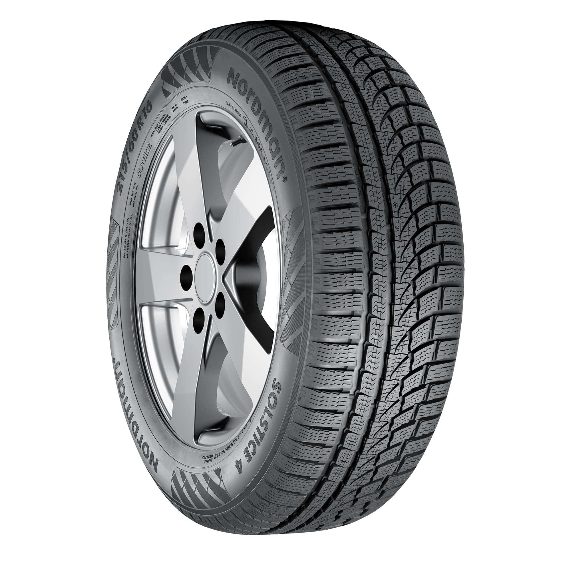 Nokian Nordman Solstice 4 All-Weather Passenger Tire (Black Sidewall, 225/60R16) gvxqv