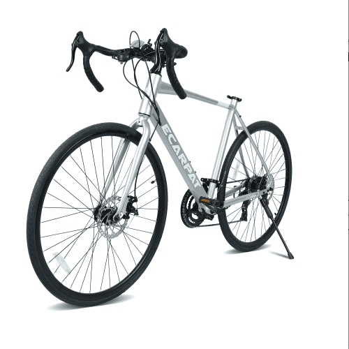 FENGFAN Road Bike 16-Speed Disc Brake Bicycle Lightweight Aluminum Frame (Silver, 700C x 28 in) cbq57