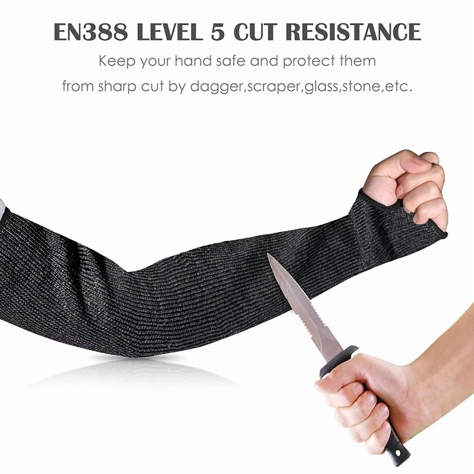 Purely Elizabeth Cut Resistant Arm Sleeves for Gardening and Industrial Work (Grey, 1 Pair) jsrn2