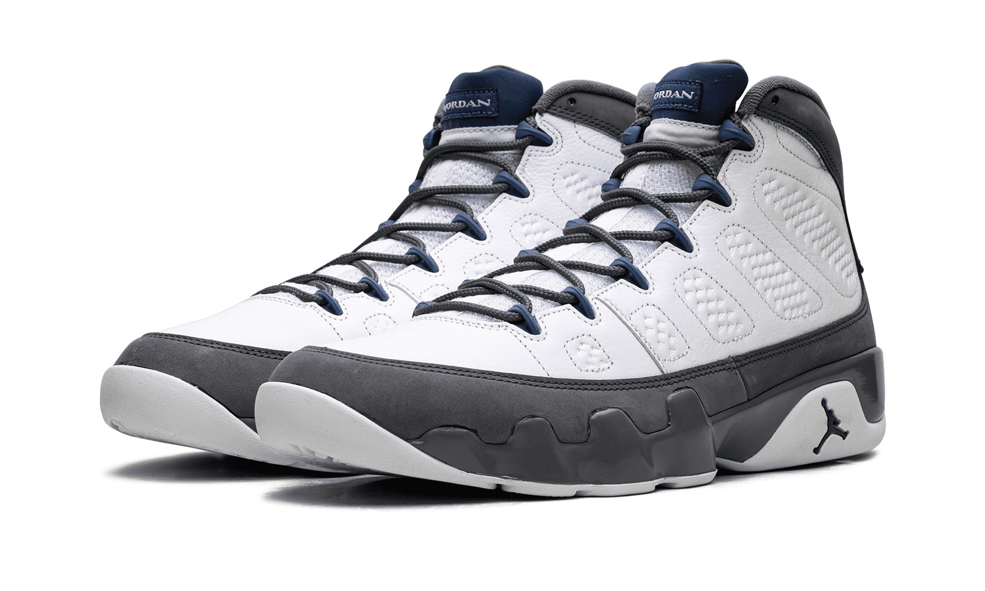 Jordan Air Jordan 9 Retro Basketball Shoes (Flint Grey/French Blue, Men's Size 10) kpimd
