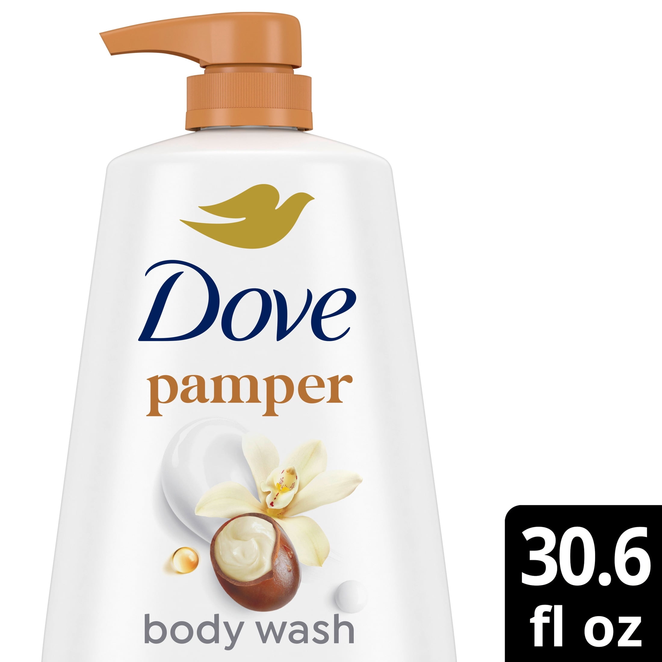 Dove Pampering Shea Butter & Vanilla Moisturizing Body Wash for Soft Skin (30.6 fl oz) vqmik