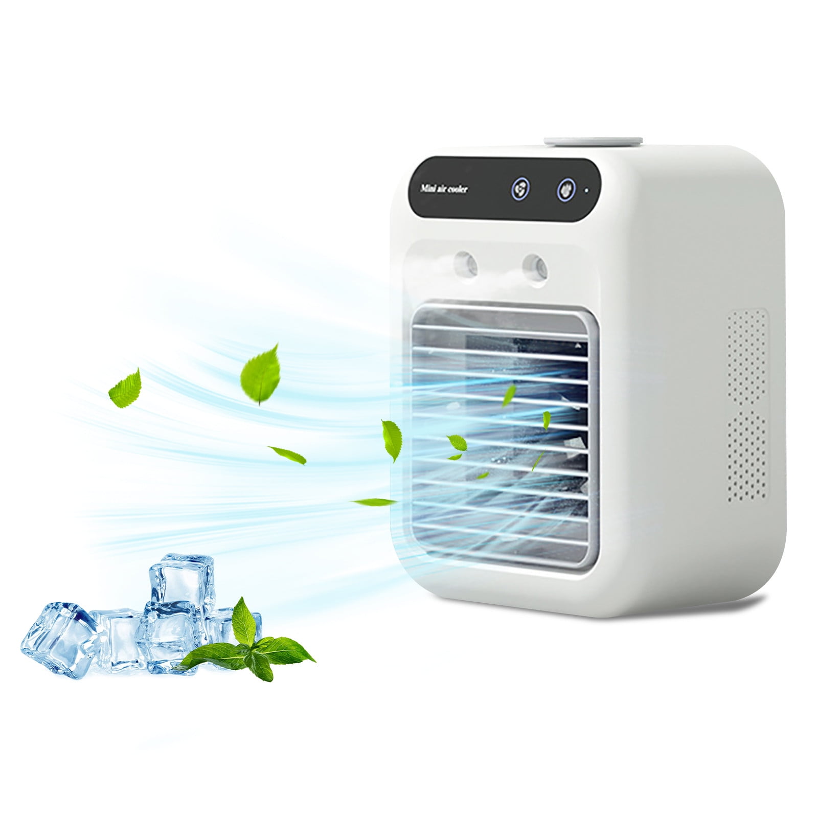 RnemiTe-amo Portable Desktop Air Conditioner Fan (White, 1 Unit) danco