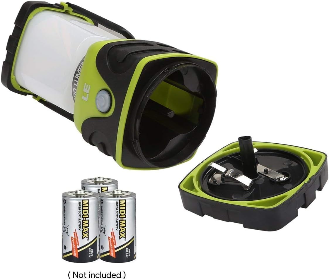 Lepro LED Camping Lanterns, 1000 Lumen Portable Tent Lights with 4 Dimmable Modes (Green, 2-Pack) o4oik - Image 7