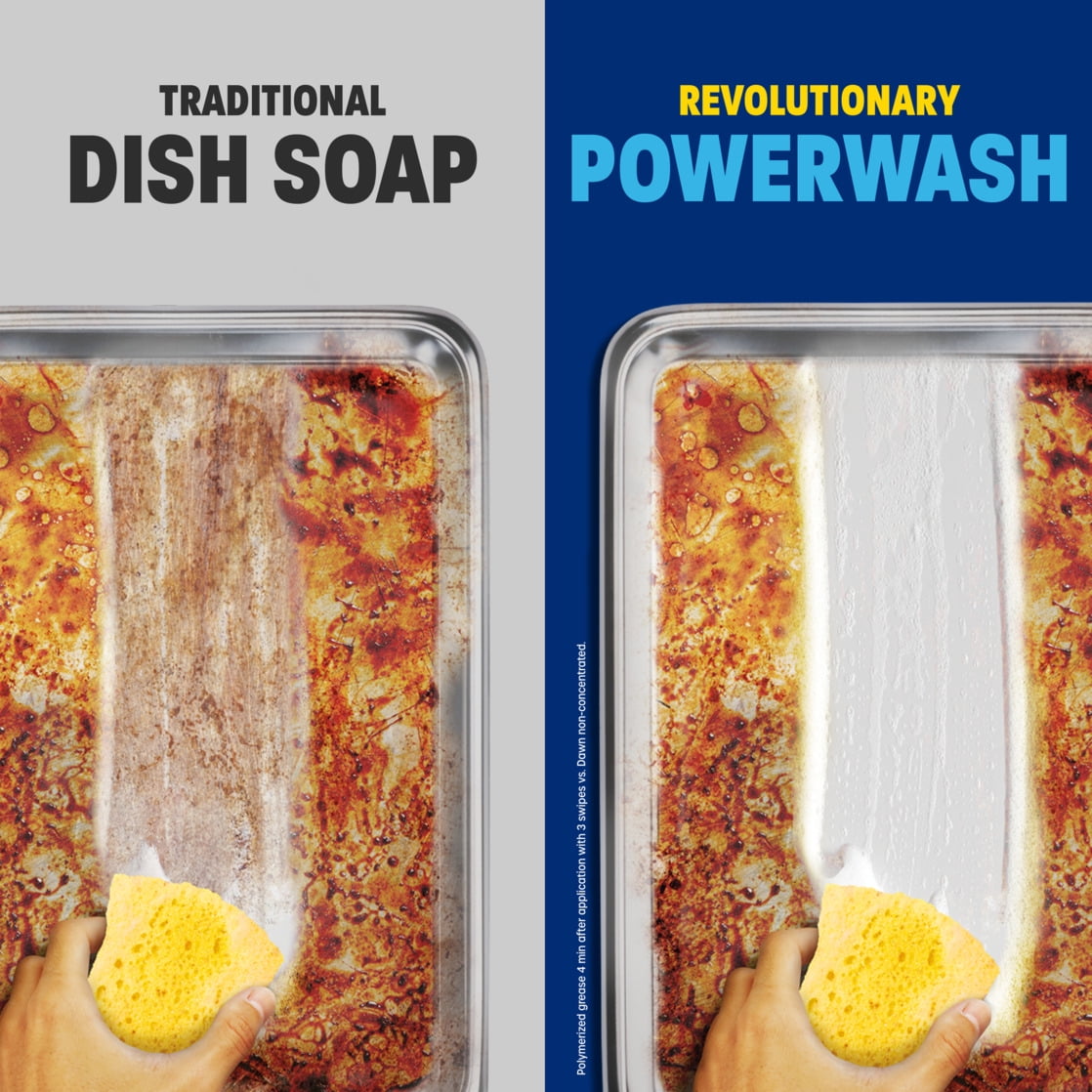 Dawn Powerwash Dish Spray, Grease-Removing Dishwashing Liquid, Fresh Scent (1 Starter Kit, 16 fl oz) b3z3p