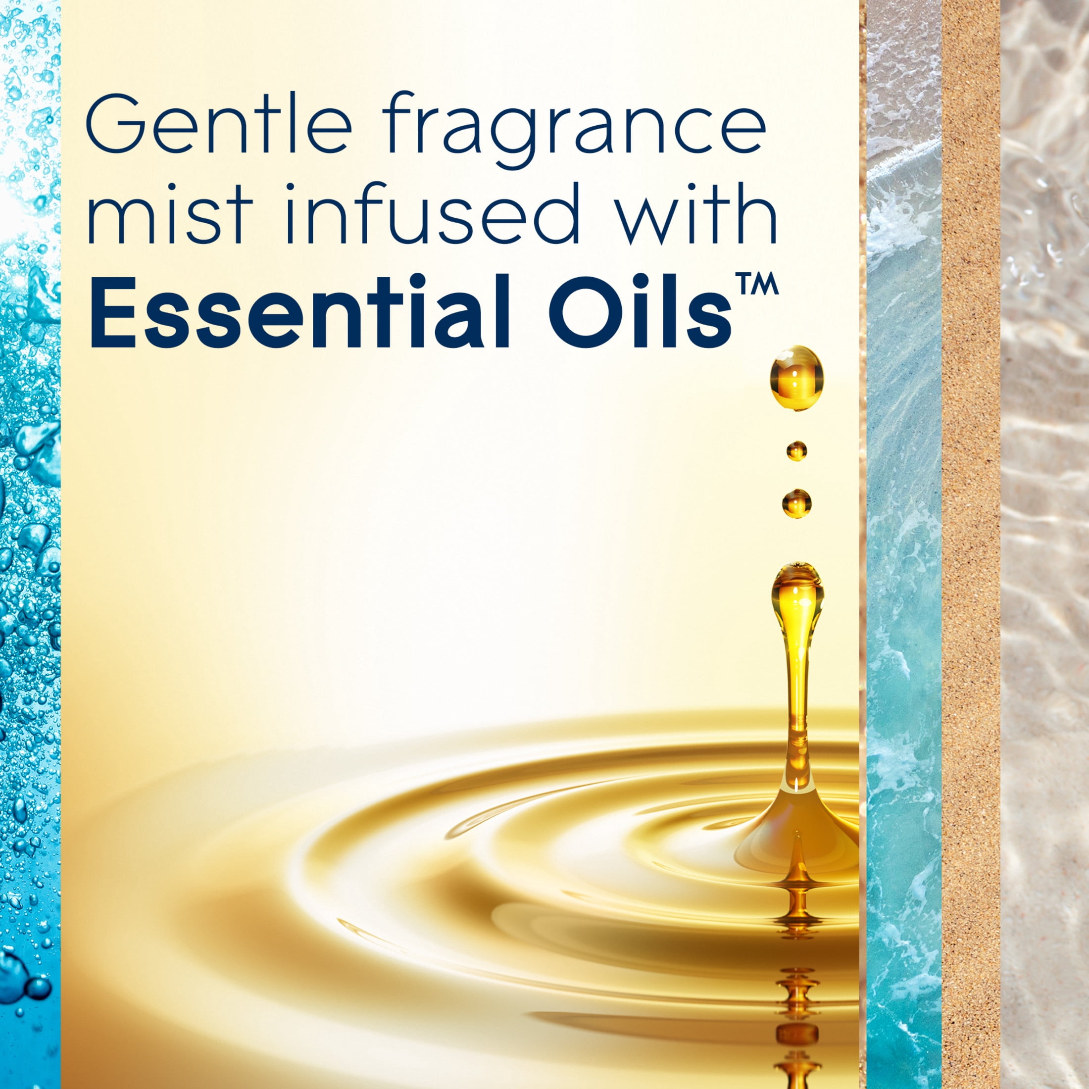 Glade Automatic Spray Air Freshener Refills, Essential Oil Infused Fragrance, Aqua Waves (6.2 oz, 2 Count) bqo1x