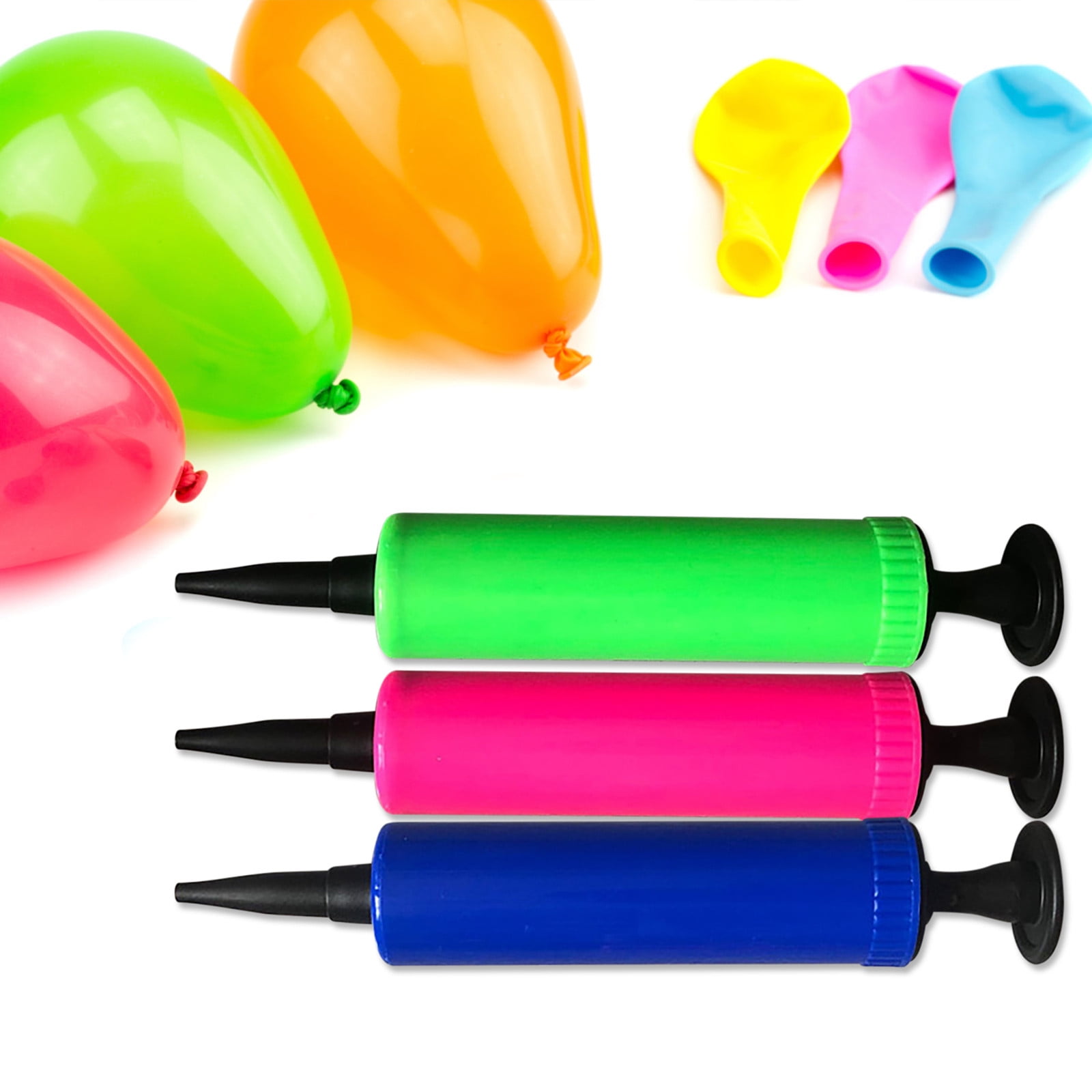 Hovilon Handheld Balloon Air Pump, Portable Manual Inflator for Party Decorations and Pool Floats (Pink, 6.89 in x 1.18 in) 88l4j