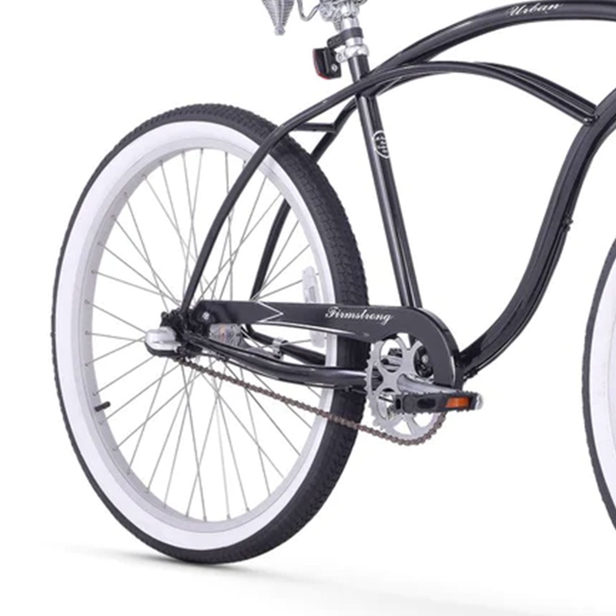 Firmstrong Urban Man 3-Speed Beach Cruiser Bike (Black, 26 in) bzgkq