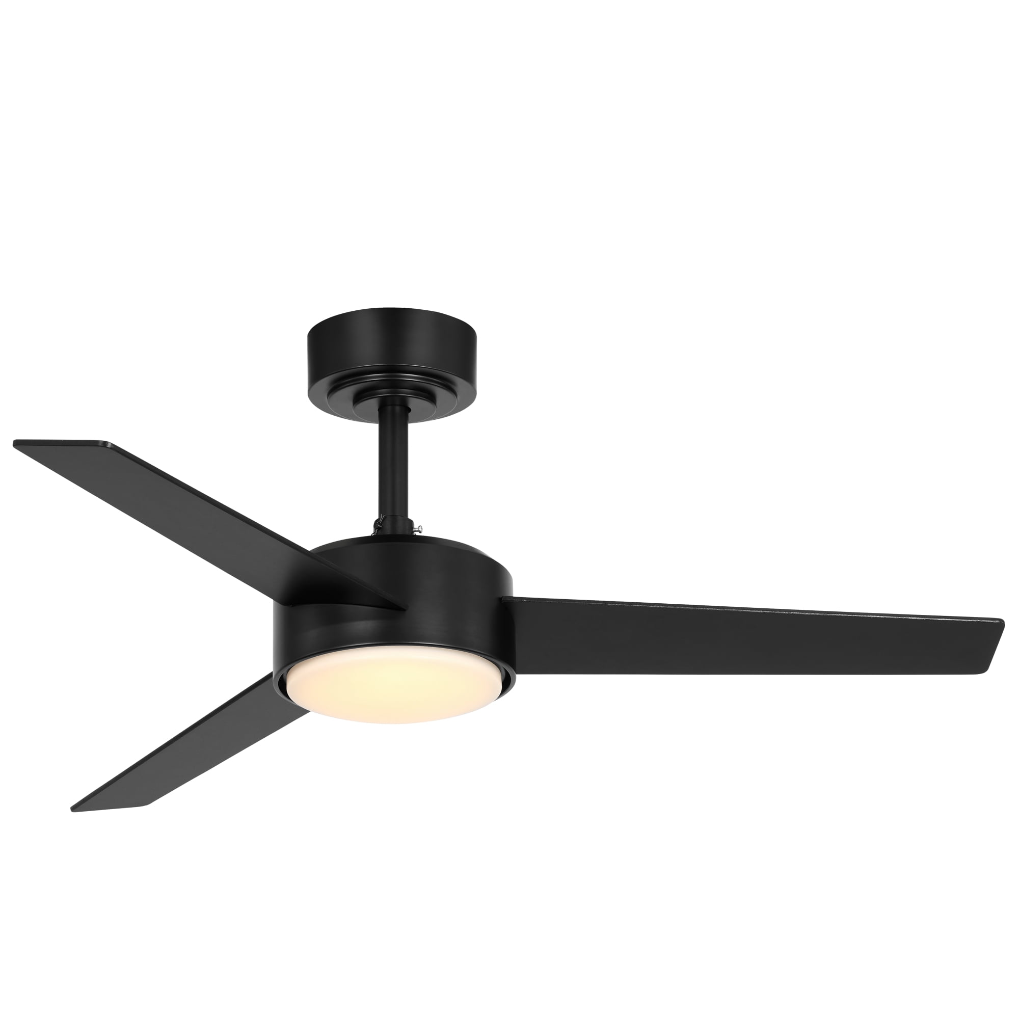 Mainstays 42-Inch DC Ceiling Fan with Integrated LED Light and Remote Control (Black, 42 in) 9twmn