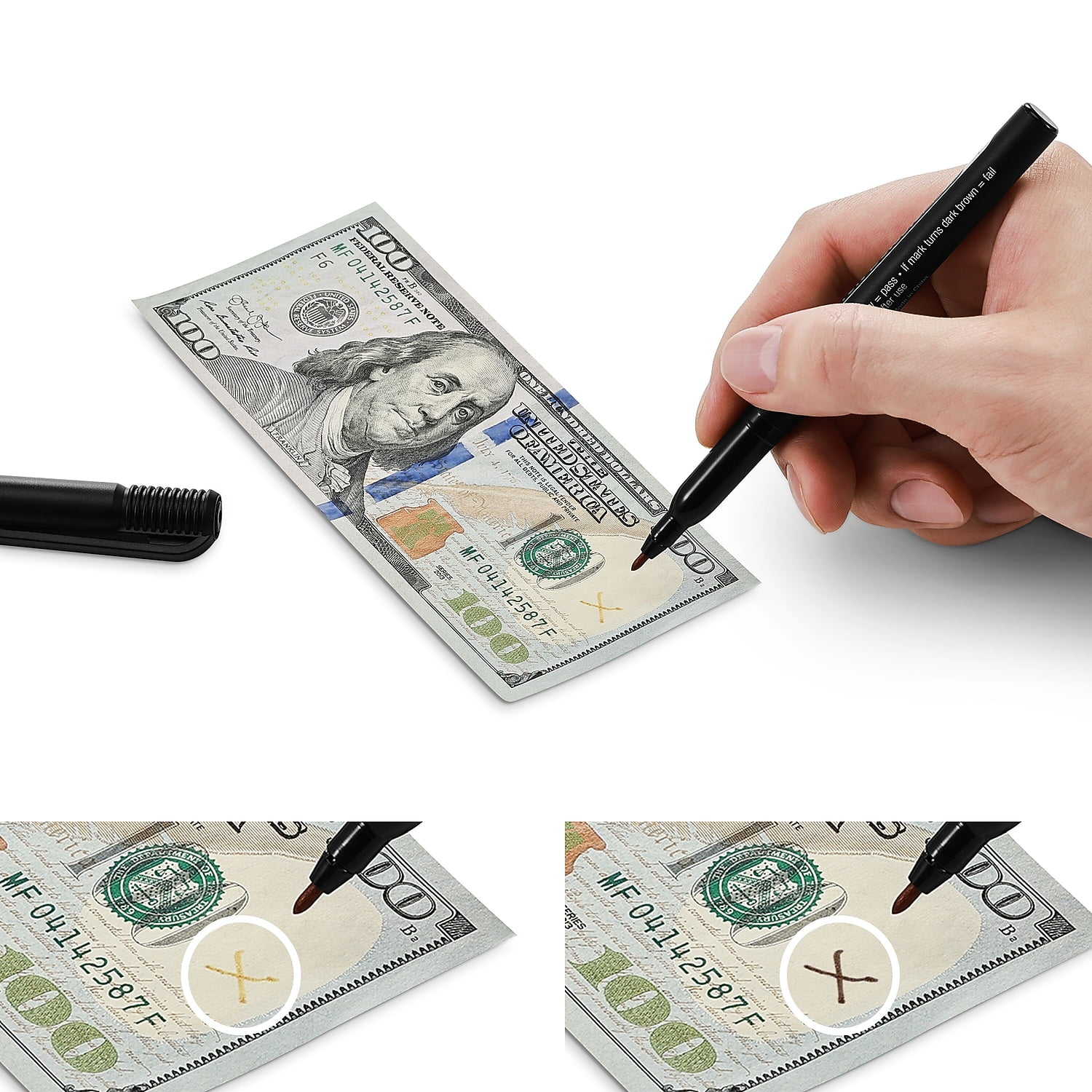 Staples Counterfeit Detector Pens for Currency Verification (Black, 36 Pack) bc3y9