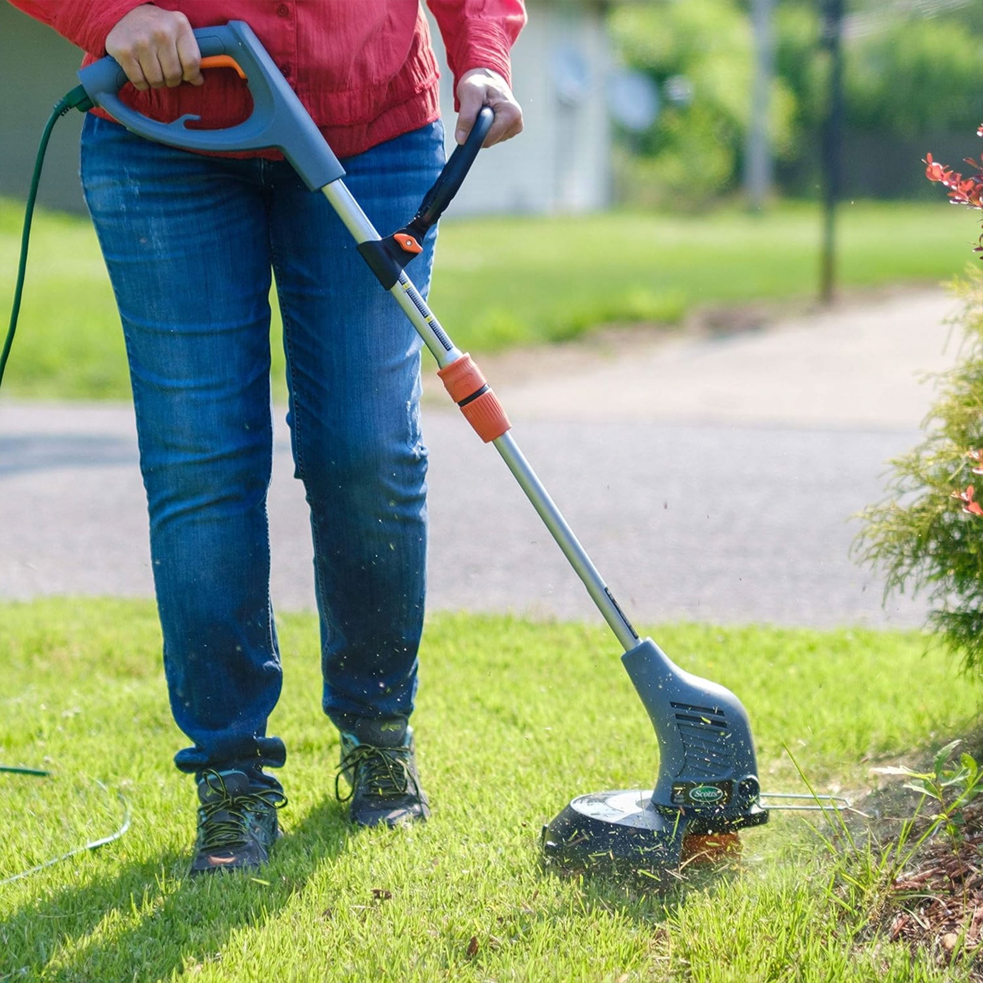 Scotts Corded Electric String Trimmer with Telescopic Pole (Black, 13 in) o7k0u