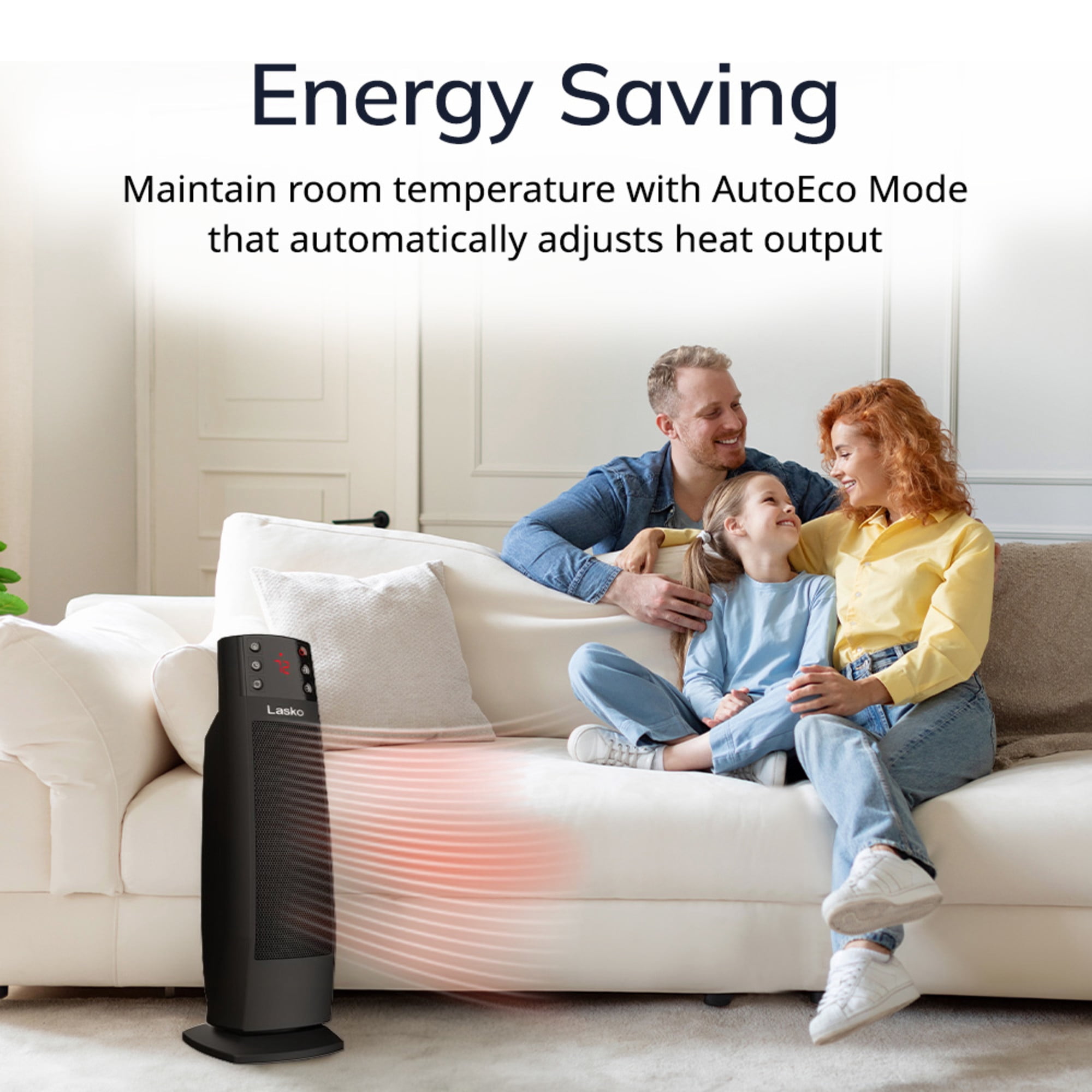 Lasko Oscillating Ceramic Tower Space Heater with Remote Control and Adjustable Thermostat (Black, 22 in) w66vn
