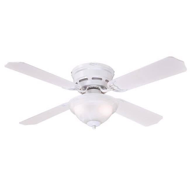 Brightbomb Hadley LED Indoor Ceiling Fan with Light Kit (White, 42 in) zmmbm