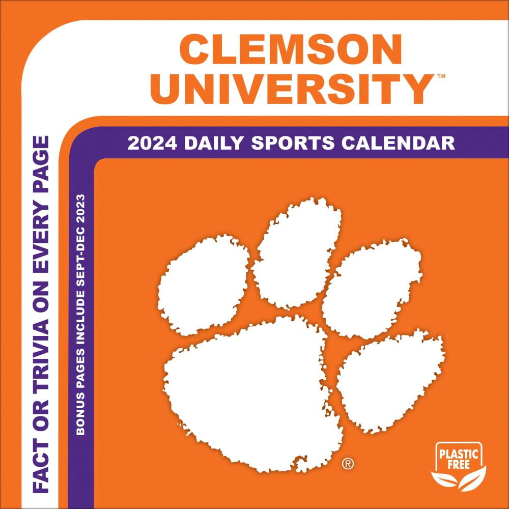 Turner Sports Clemson Tigers 2024 Box Calendar (Daily Desk Planner, 6 in x 5 in) monly