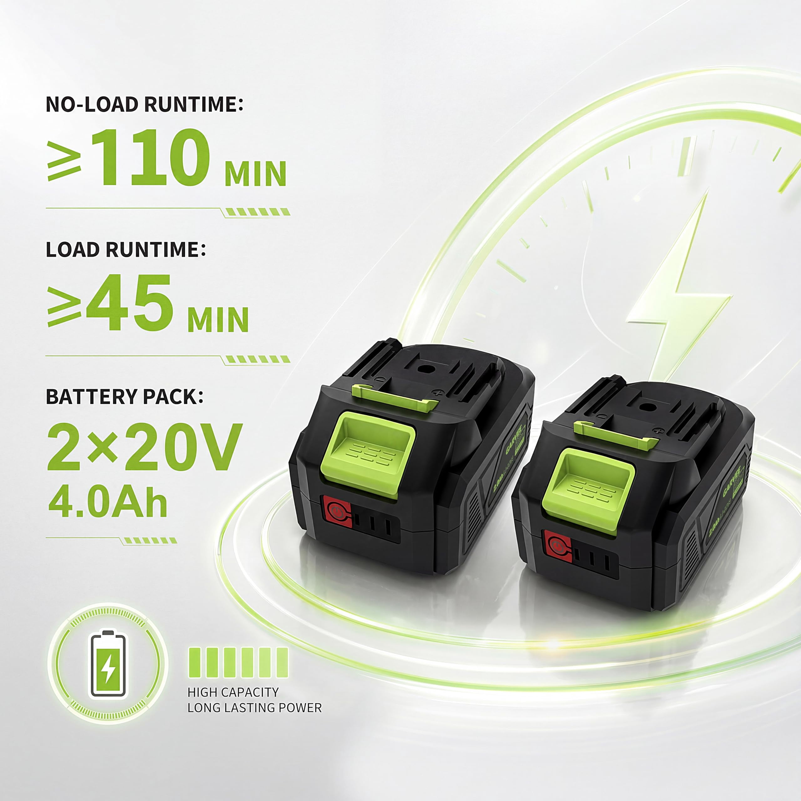 BouPower 40V Cordless Push Lawn Mower, Brushless Motor 2-in-1 Mulch & Bag Electric Mower (17 in, 2 x 4.0Ah Batteries) k4ybs