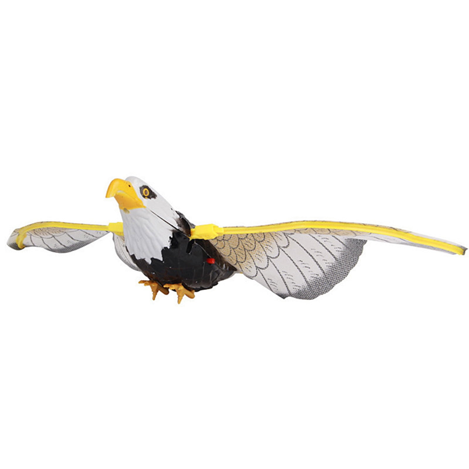 COFEST Electronic Simulation Flying Bird Cat Toy, Interactive Hanging Eagle with LED Light (Black) m91ig