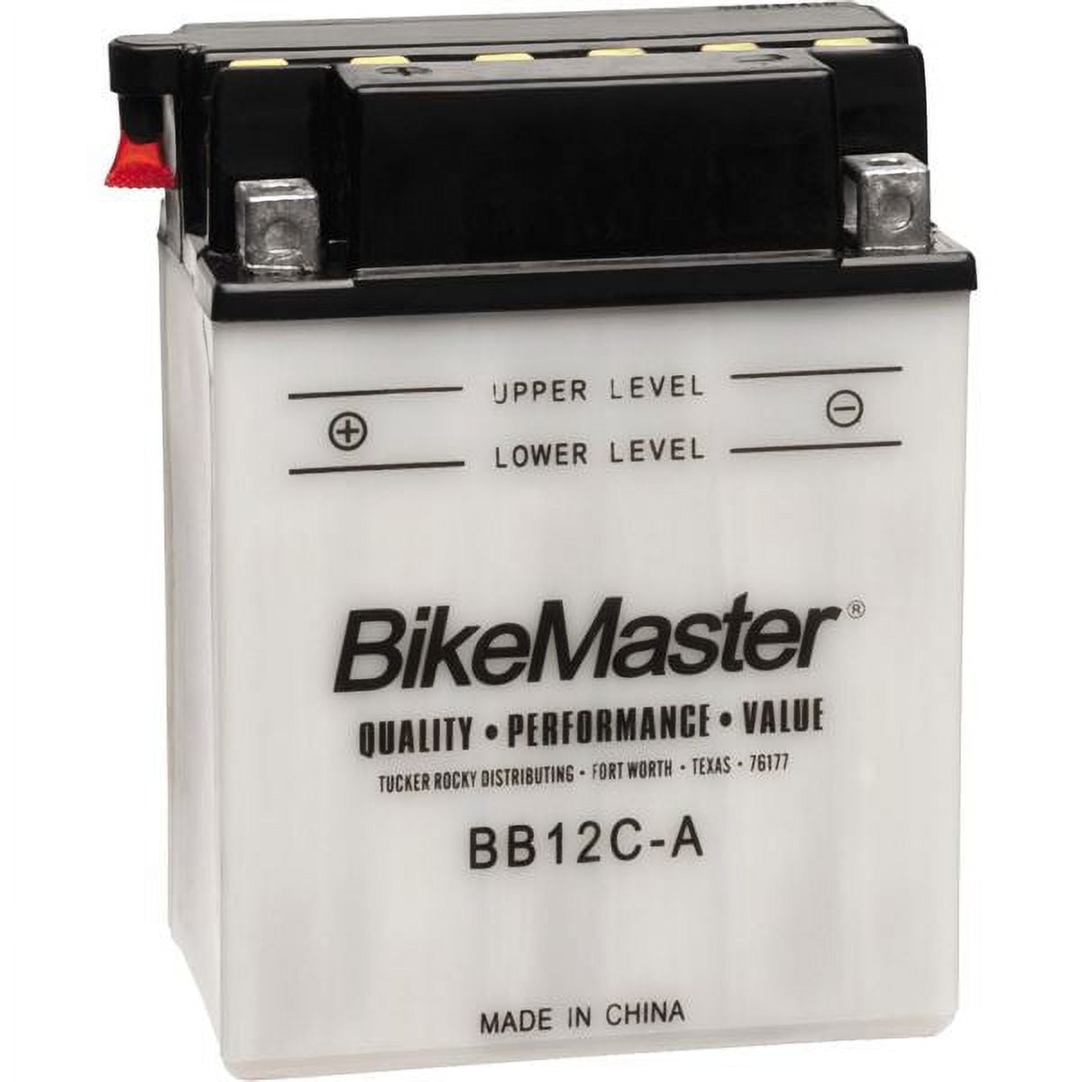 BikeMaster 51913 Conventional Motorcycle Battery (7.28 in L x 3.23 in W x 6.69 in H) 8nhcr