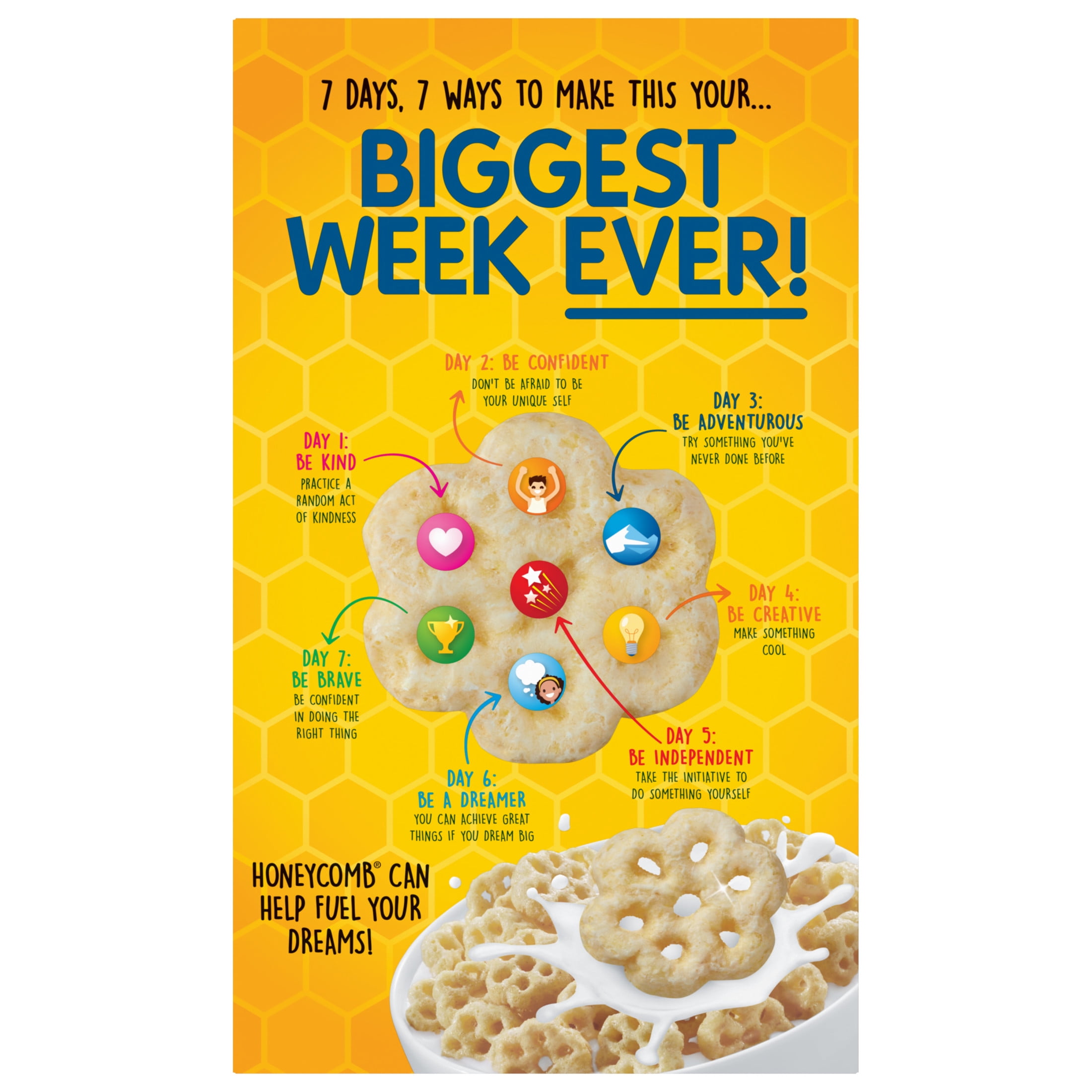 Post Honeycomb Cereal, Honey Flavored Crunchy Breakfast Cereal (19 oz) zllja