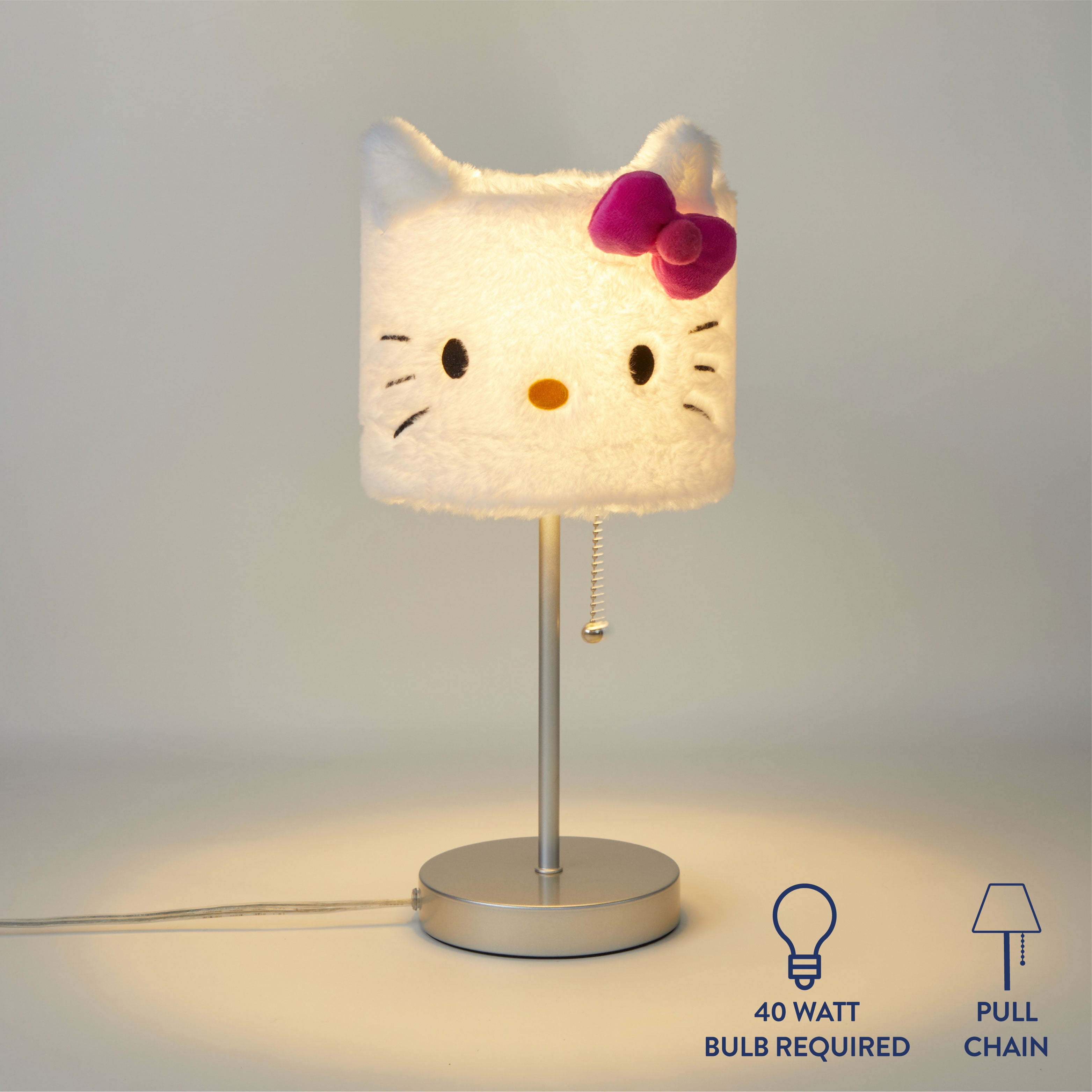 Hello Kitty Plush Table Lamp (White, 15 in) zh324