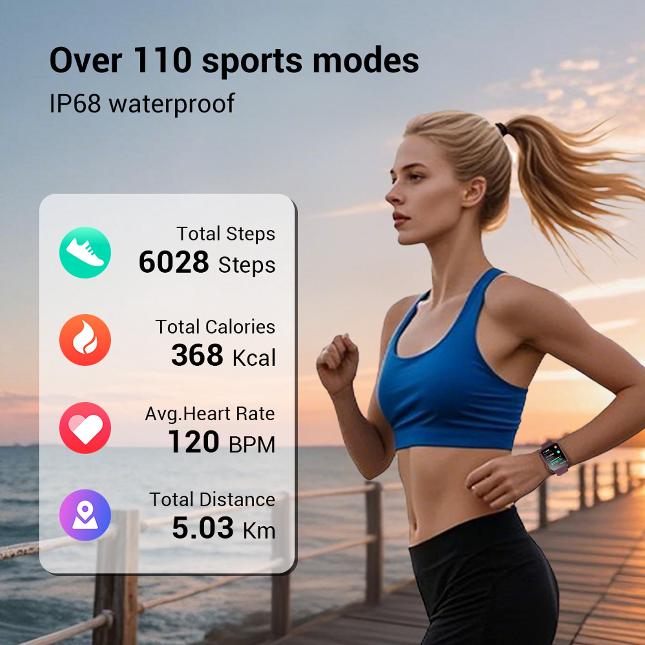 IOWODO Smart Watch Fitness Tracker with Bluetooth Calling and 100+ Sports Modes (Purple, 1.91 in) 9r1i3