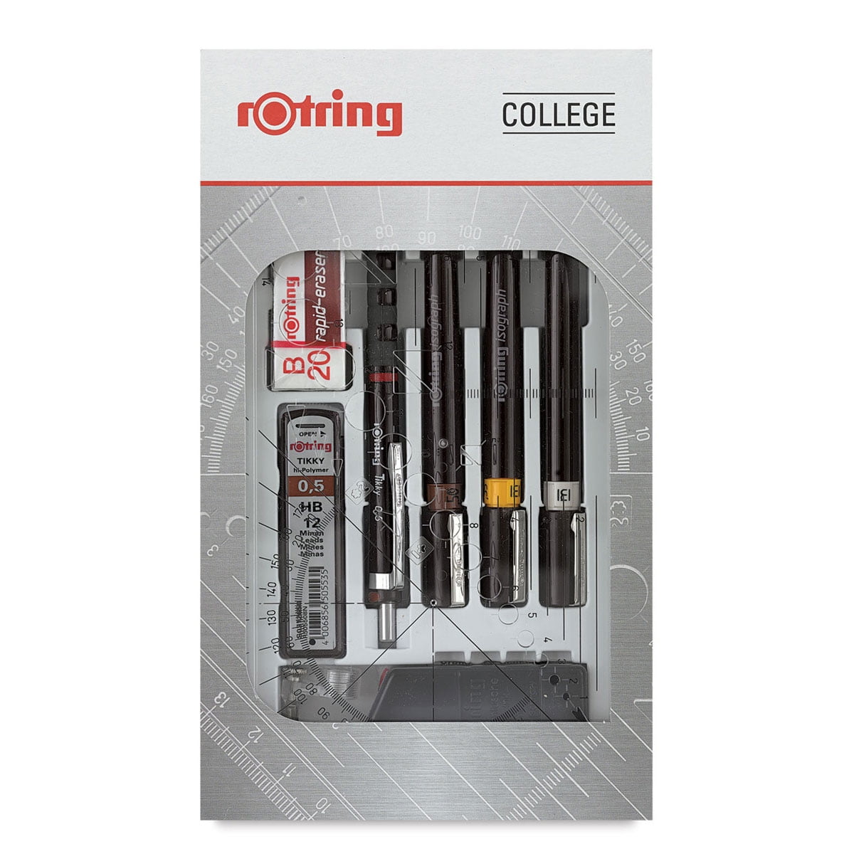 rOtring Isograph Technical Pen College Set (Brown, 3-Piece Set) aha10