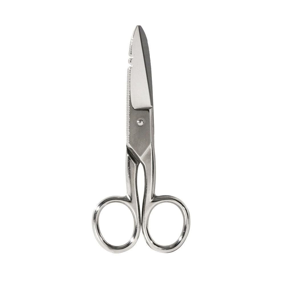 Klein Tools Electrician Scissors with Wire Stripping Notches (Silver, 7 in) bekrz