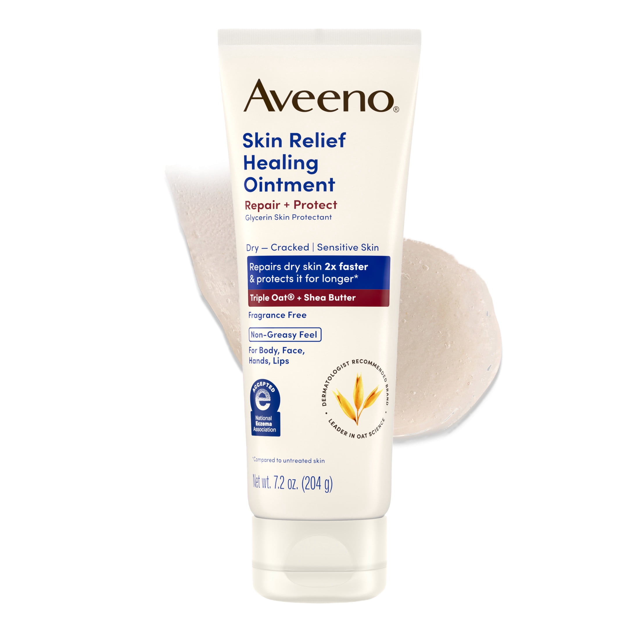 Aveeno Skin Relief Healing Ointment for Dry Cracked Skin (Fragrance-Free, 7.2 oz) 4myou