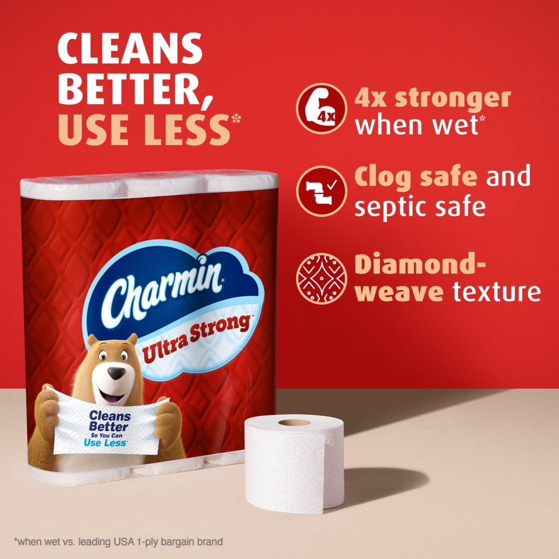 Charmin Ultra Strong Toilet Paper (White, 24 Mega Rolls) uvuhk