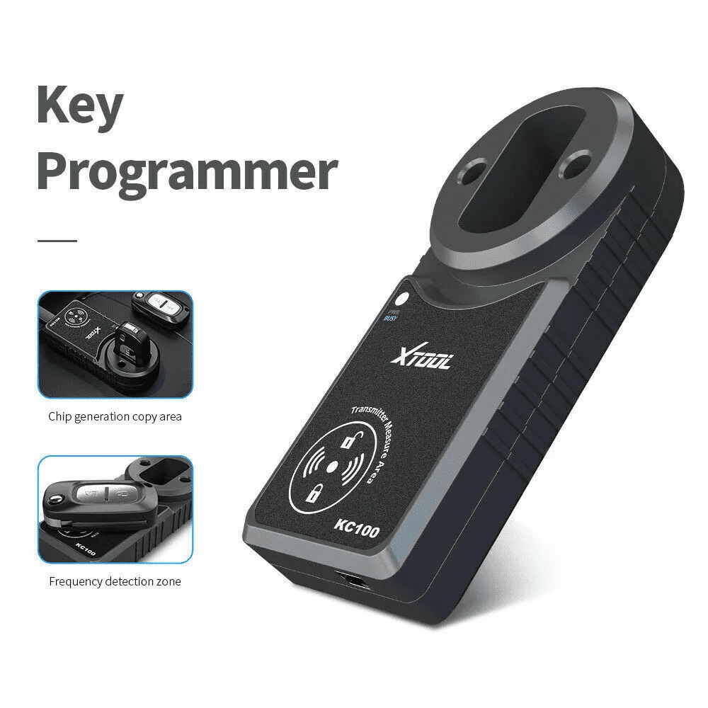 XTOOL KC100 Automotive Key Fob Programmer Adapter for Toyota Lexus VW BMW (Black) dq3wg