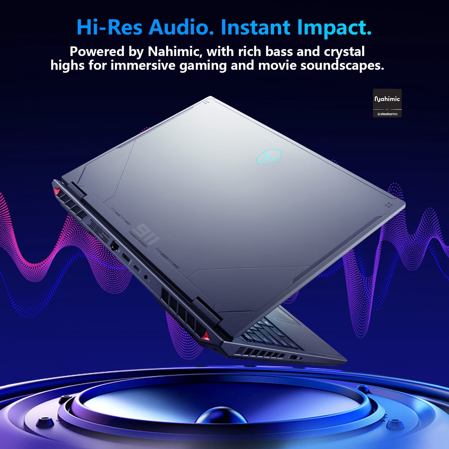 ThundeRobot Radiant 16 Gaming Laptop, Intel Core i7-14650HX, NVIDIA GeForce RTX 5060, 16GB DDR5 RAM, 512GB SSD, 16 in QHD+ 300Hz Display (Grey) i3et1